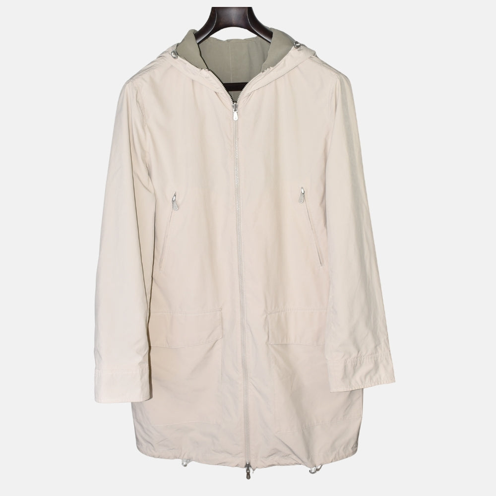 Beige/Olive Reversible Rain Coat (EU 48)