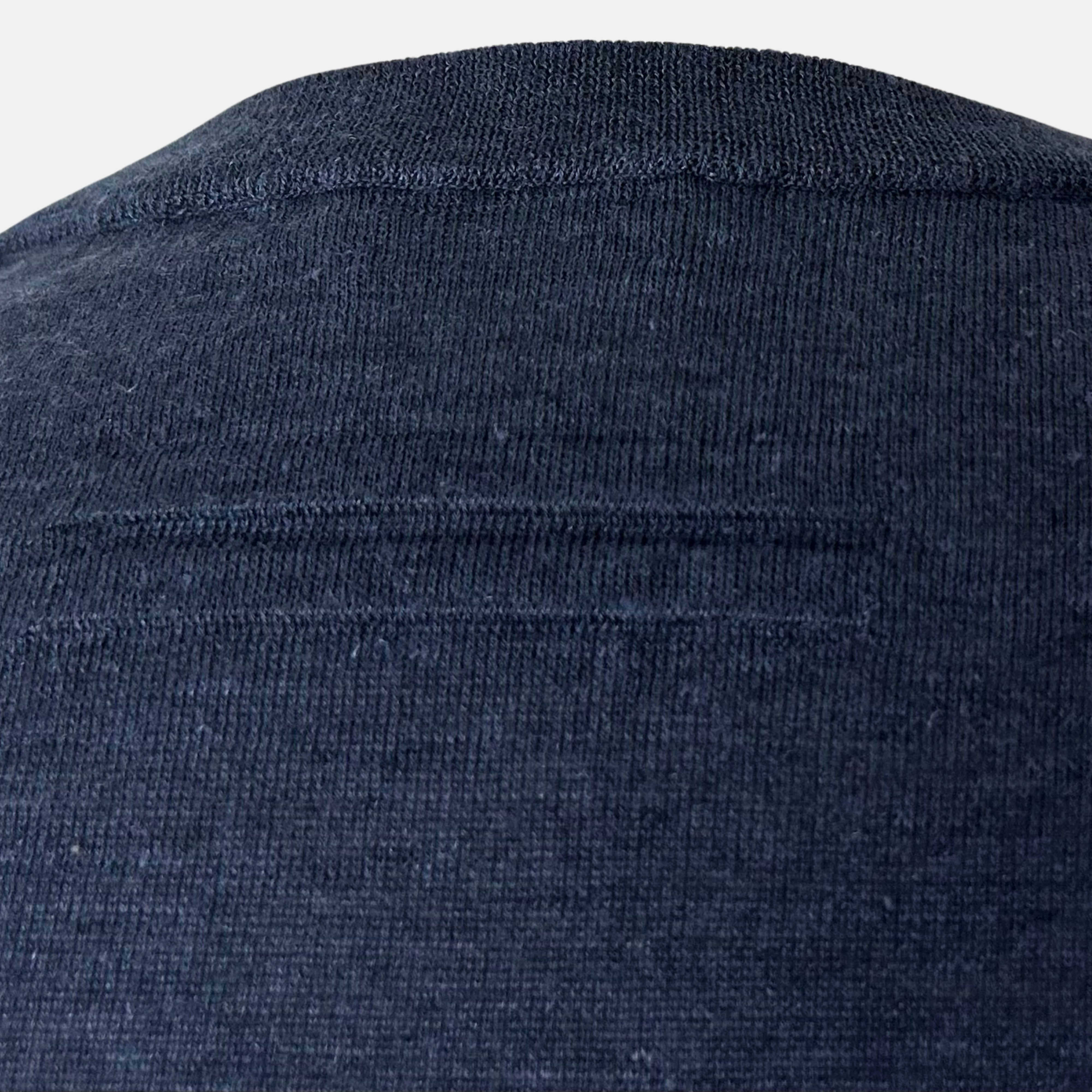 Navy Pullover aus Seide/Kaschmir/Leinen (EU 50)