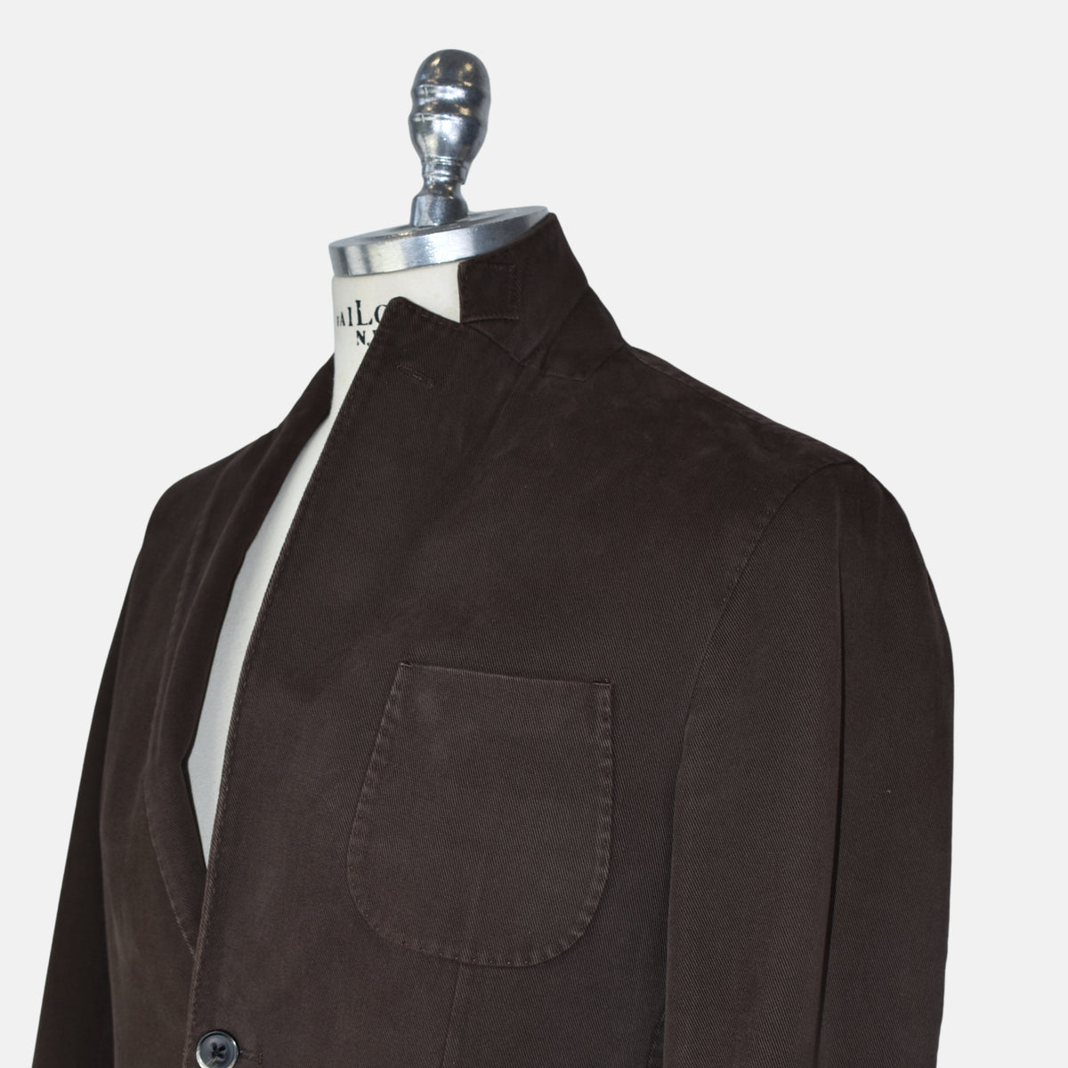 Dark Brown Blazer made of Cotton (EU 48)