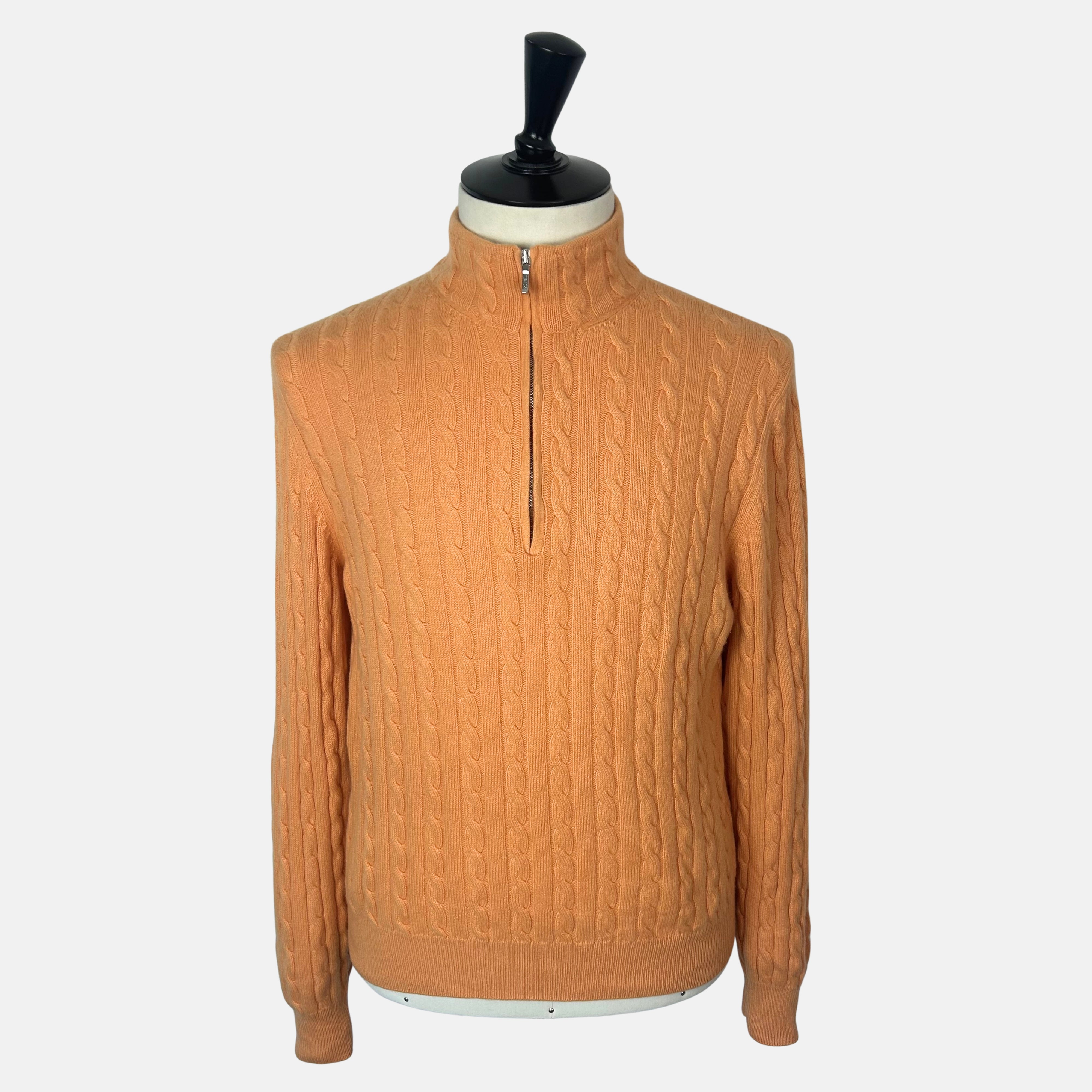 Orange Sweater made of Baby Cashmere (EU 52)