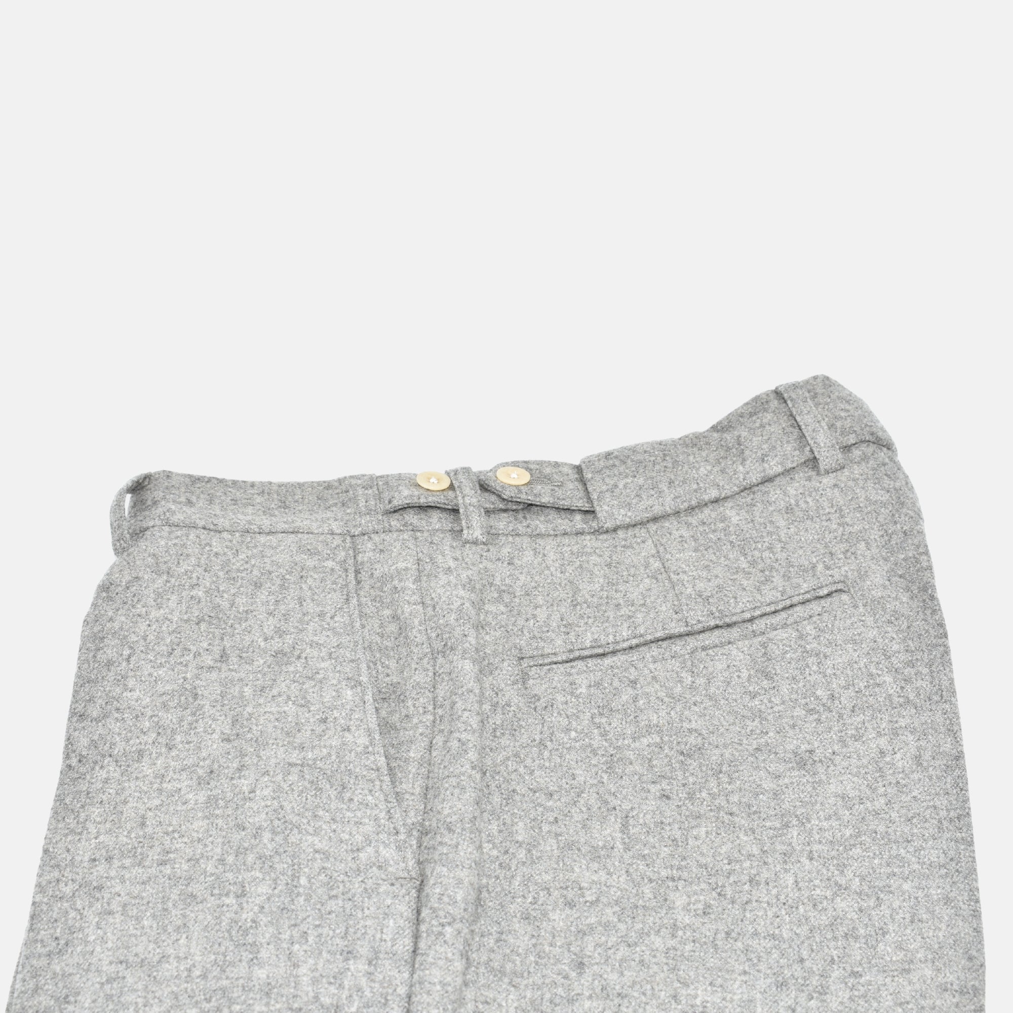 Light Gray Trousers made of Merinho Wool/Polyamide (EU 46)