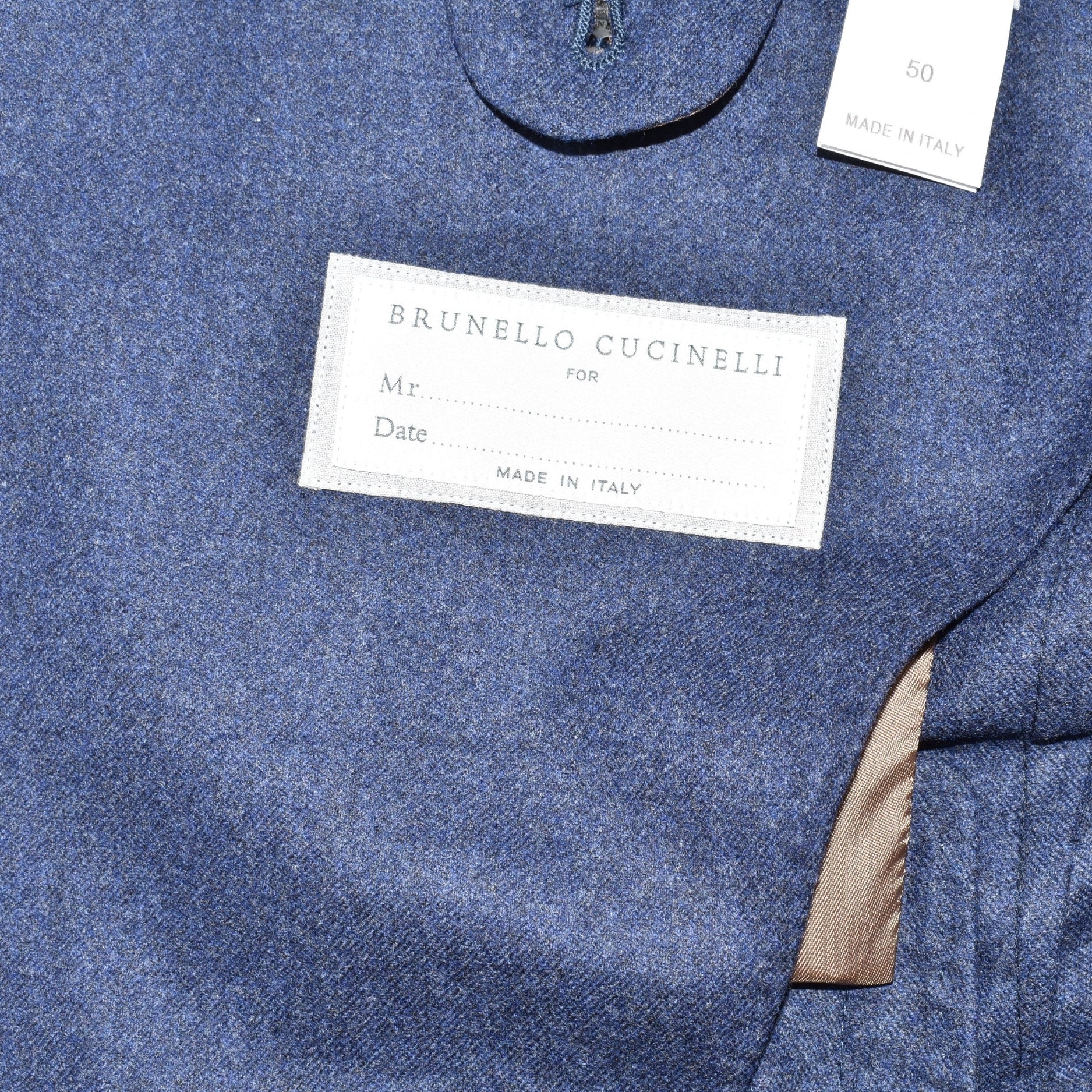 Navy Flannel Blazer made of Wool/Silk/Cashmere (EU 50)
