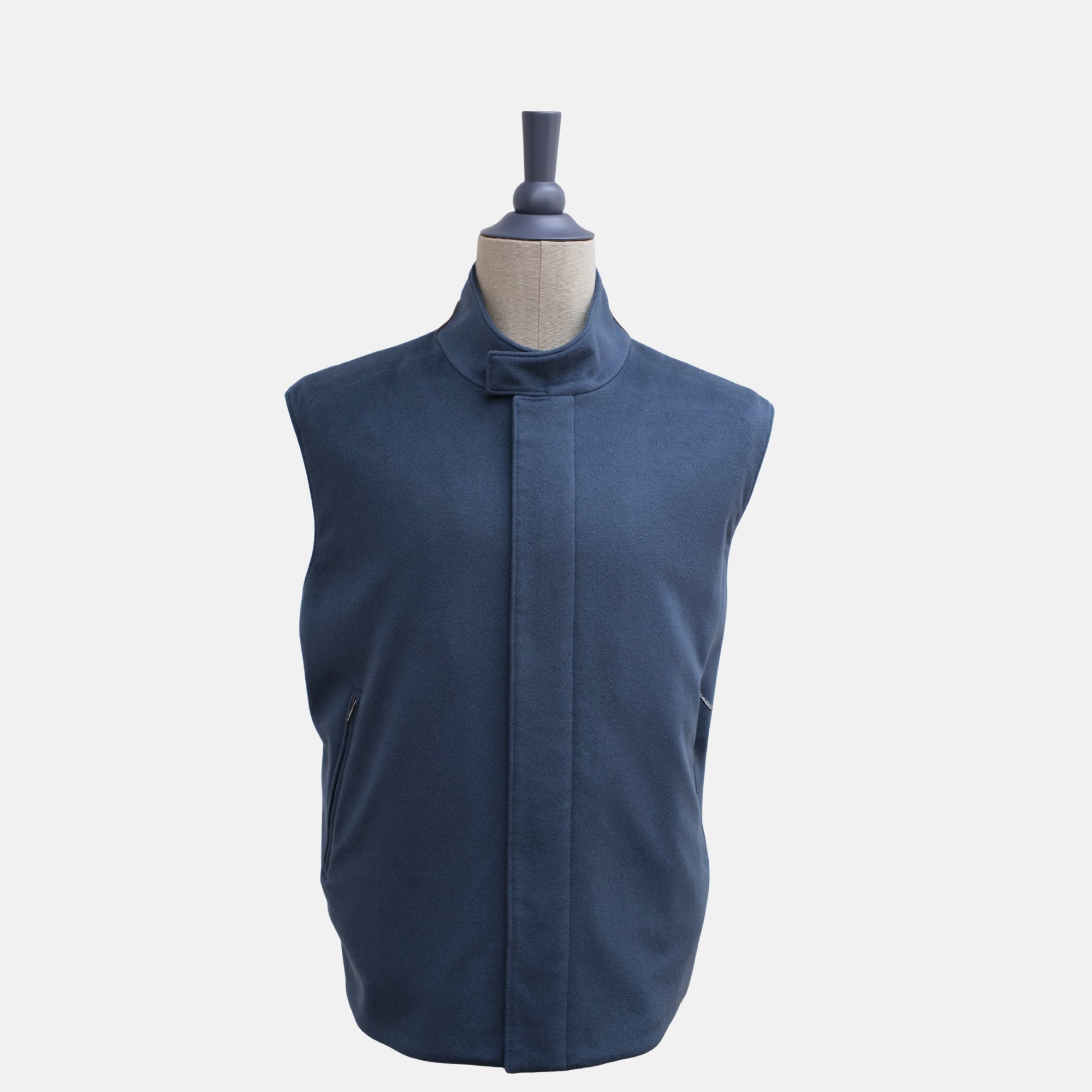 Blue Vest made of Cashmere (XXL)