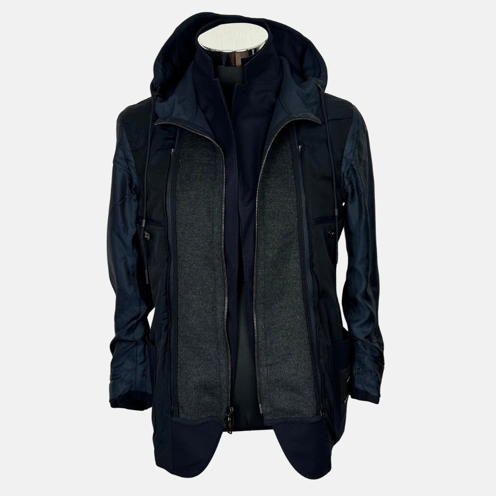 Navy Blazer with removable Vest made of Wool/Cashmere (EU 44)