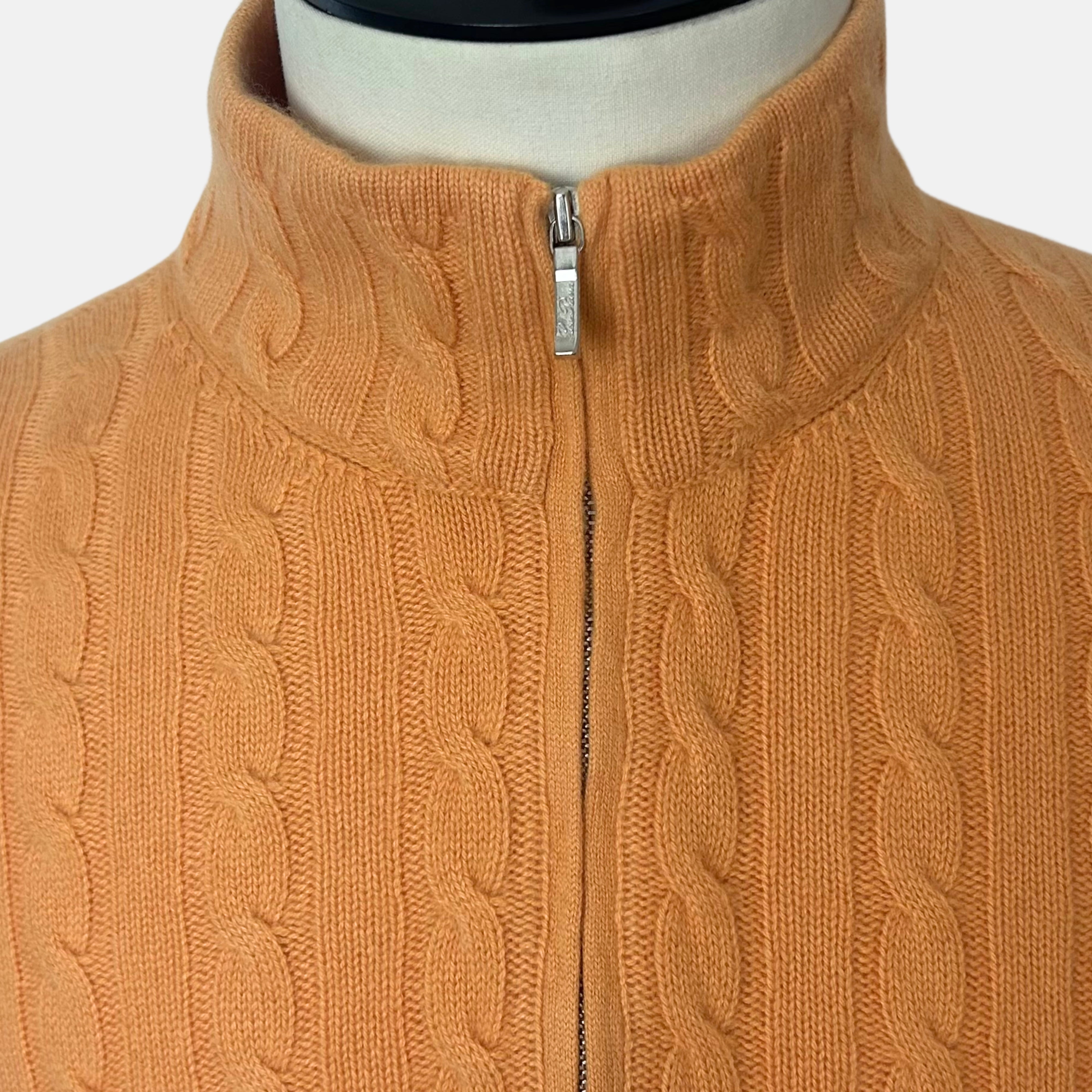 Orange Sweater made of Baby Cashmere (EU 52)