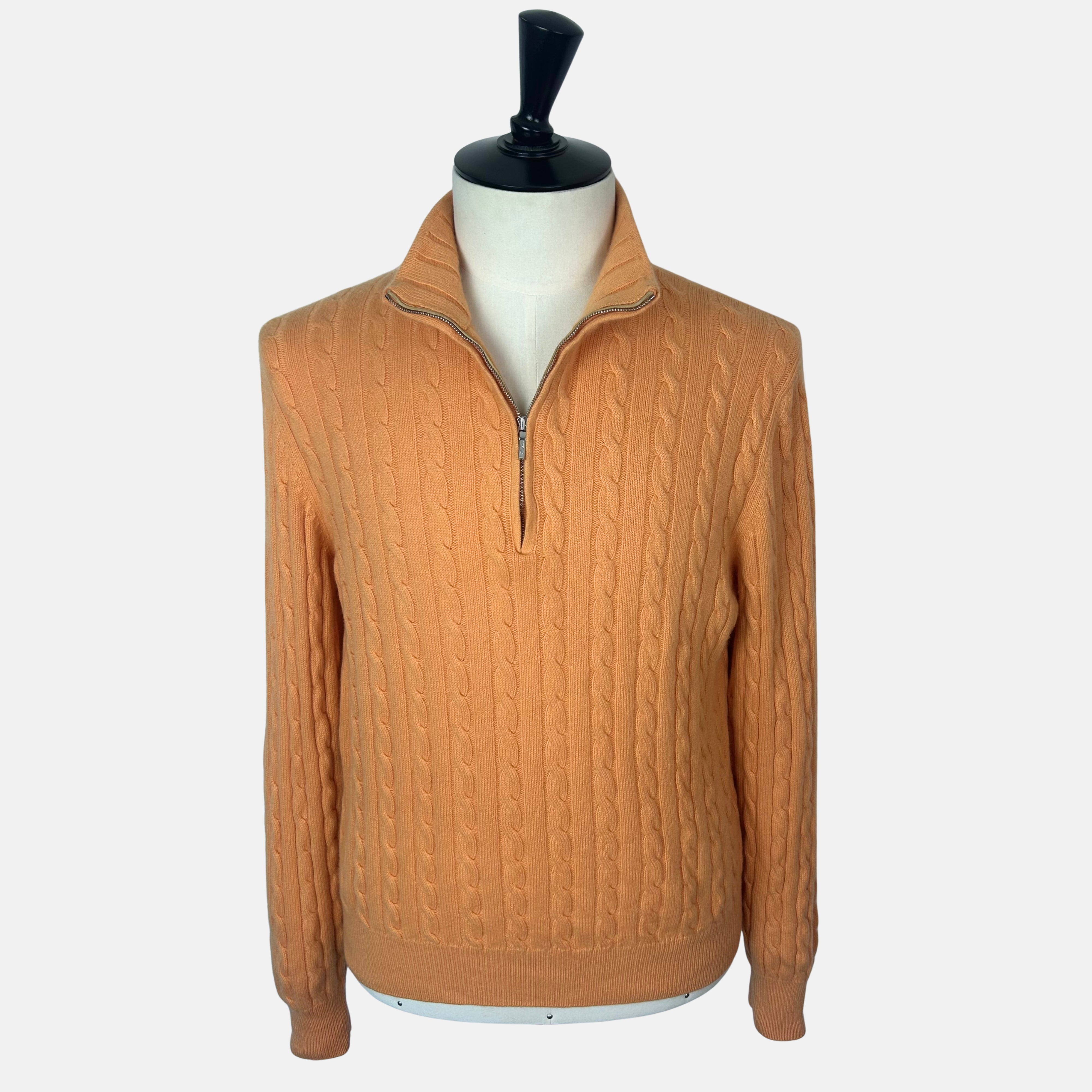 Orange Sweater made of Baby Cashmere (EU 52)