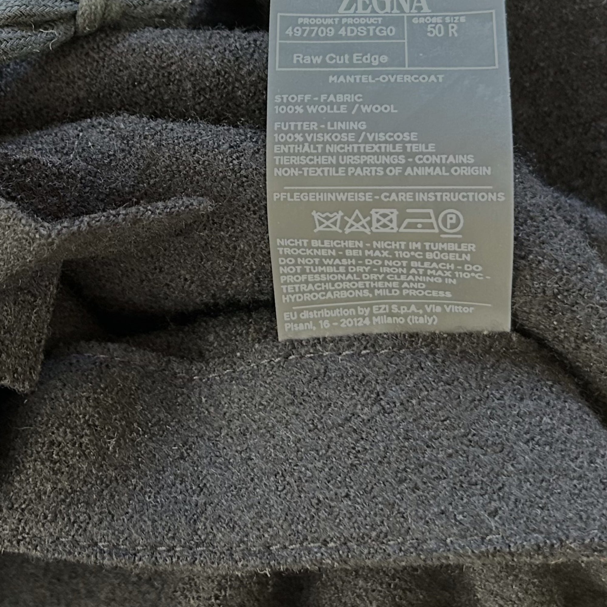 Black Coat made of Wool (EU 50)