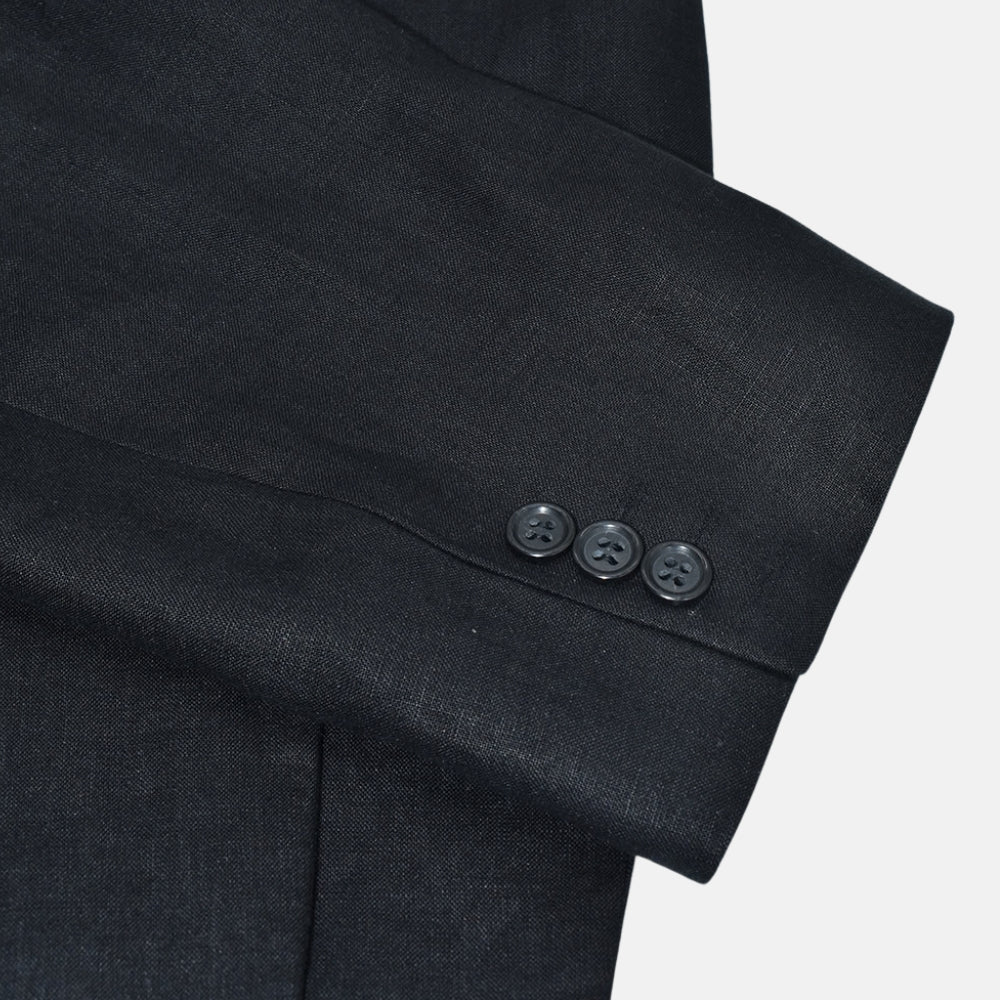 Black Linen Suit