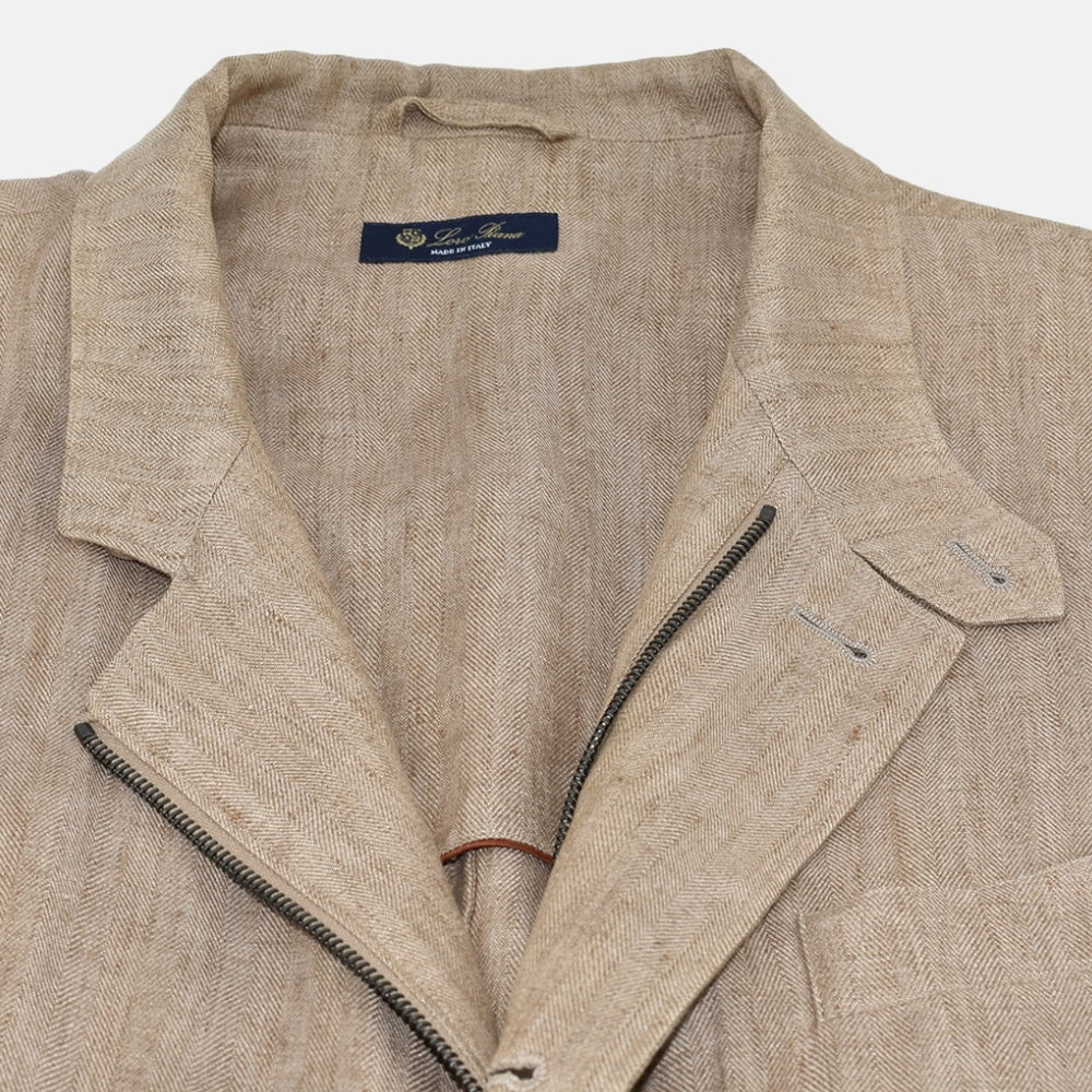 Beige Linen Jacket