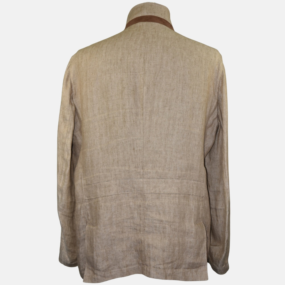 Beige Linen Jacket