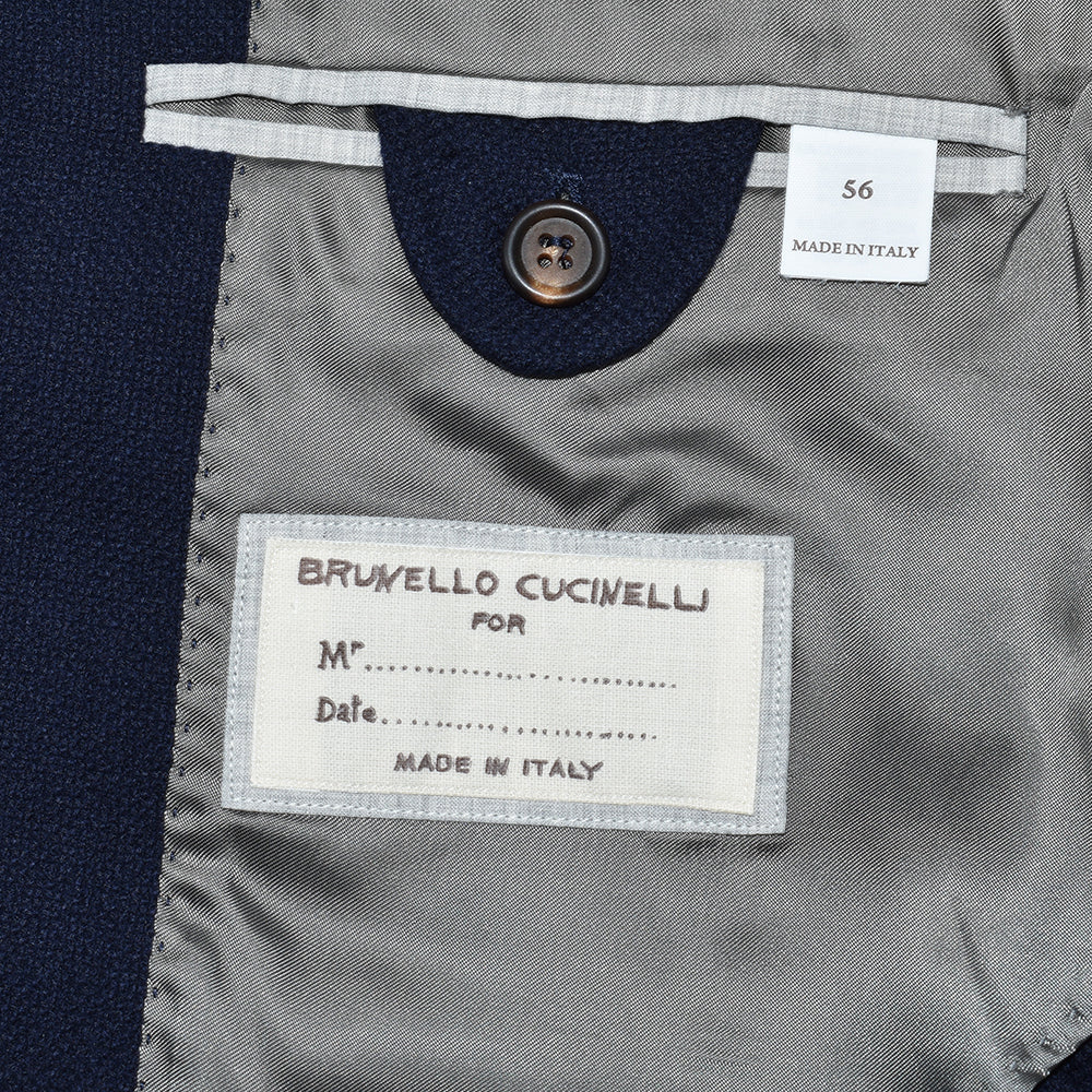 Navy Cashmere Silk Blazer