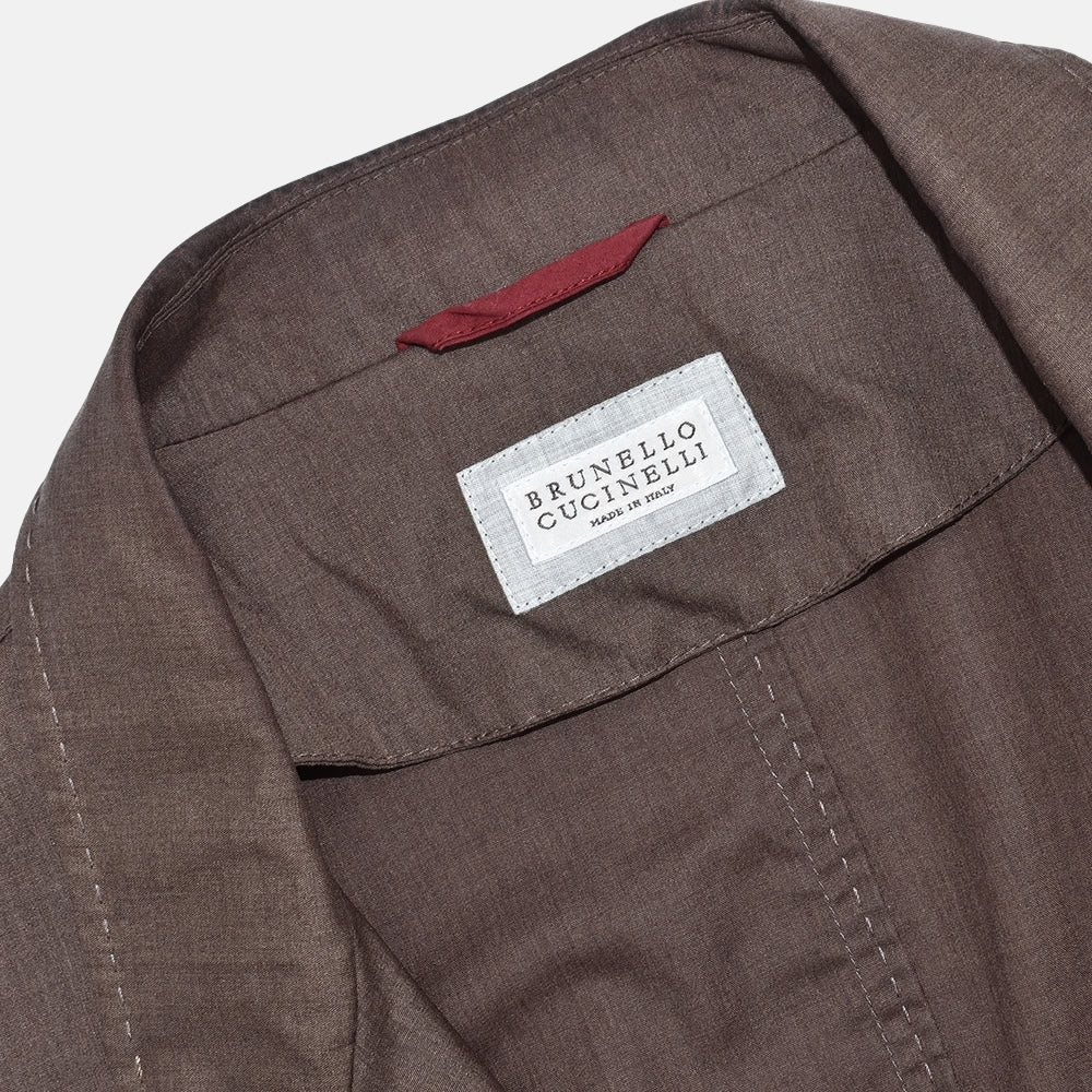Brown Virgin Wool / Silk Blazer