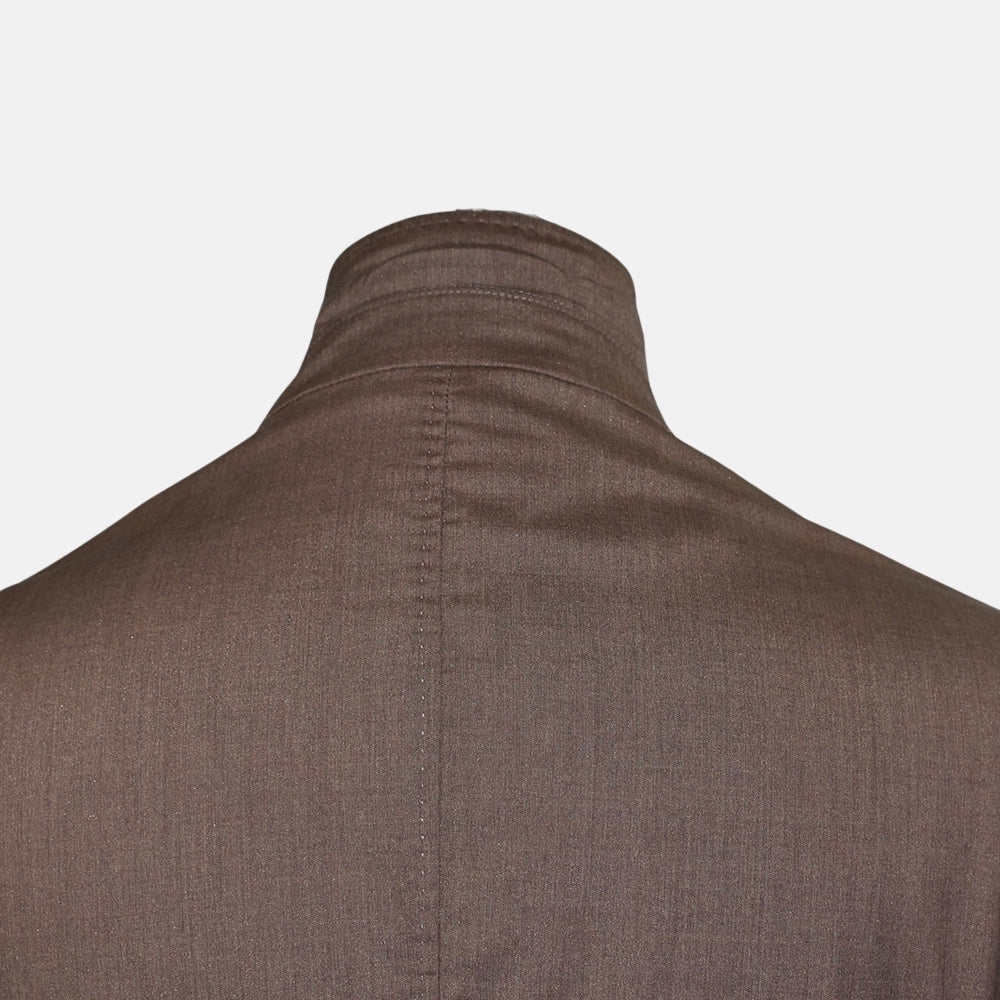Brown Virgin Wool / Silk Blazer
