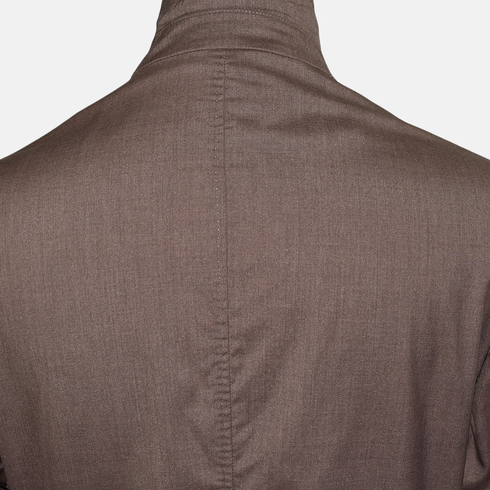Brown Virgin Wool / Silk Blazer