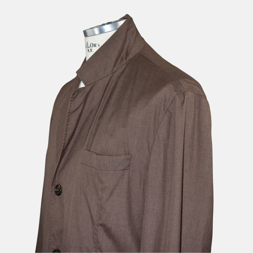 Brown Virgin Wool / Silk Blazer