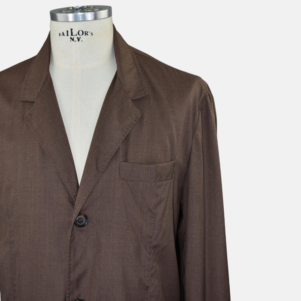 Brown Virgin Wool / Silk Blazer