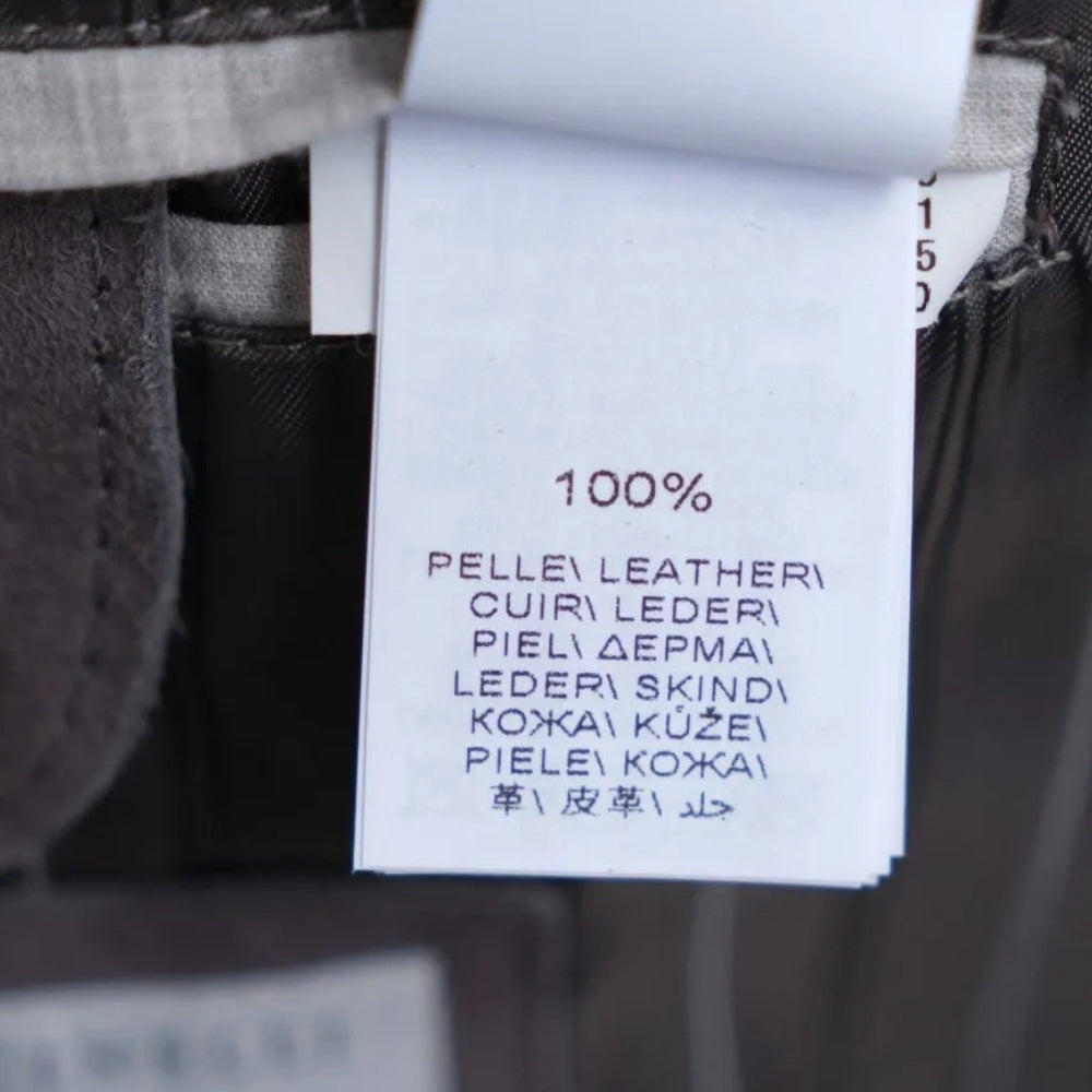 Grey Suede Fireman's Jacket (M)