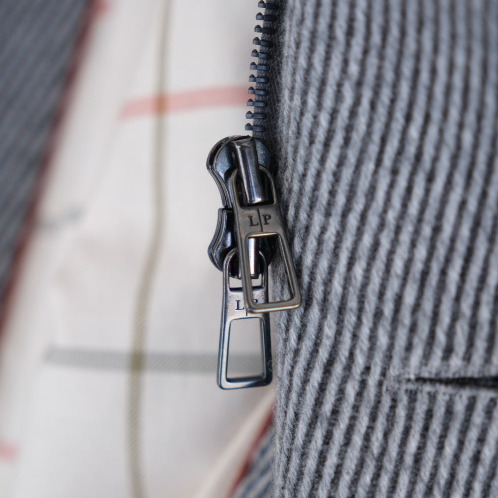 Grey Cashmere Coat "Martingala" (M)