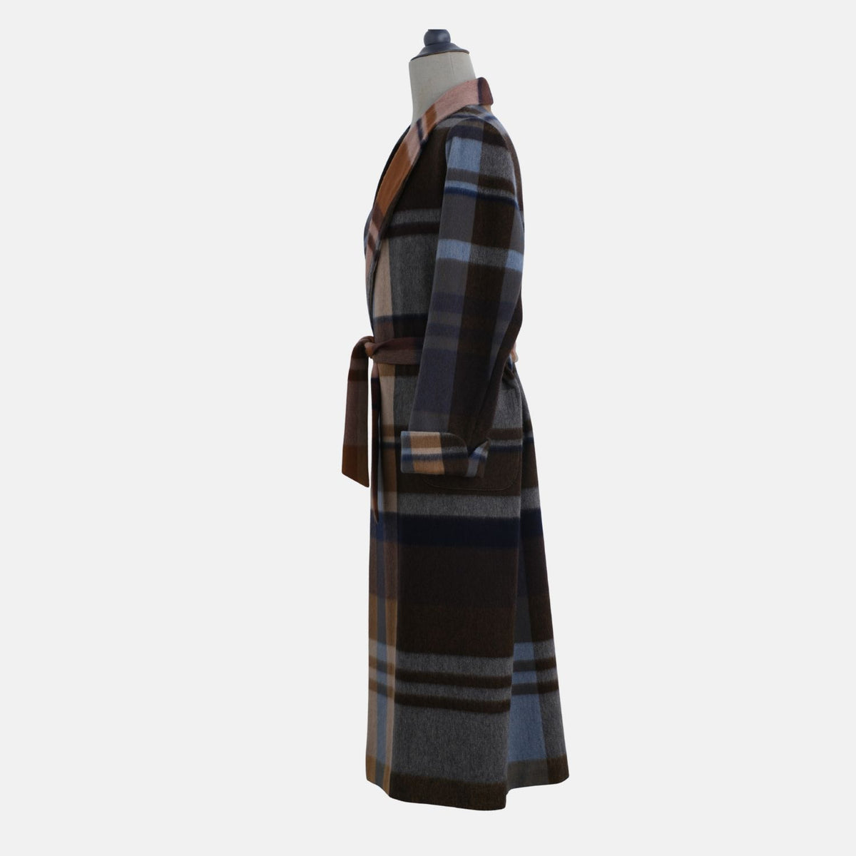 Loro Piana Multicoloured Checkered Coat made of Cashmere (S/L) – pre-owned | Sanpetuna