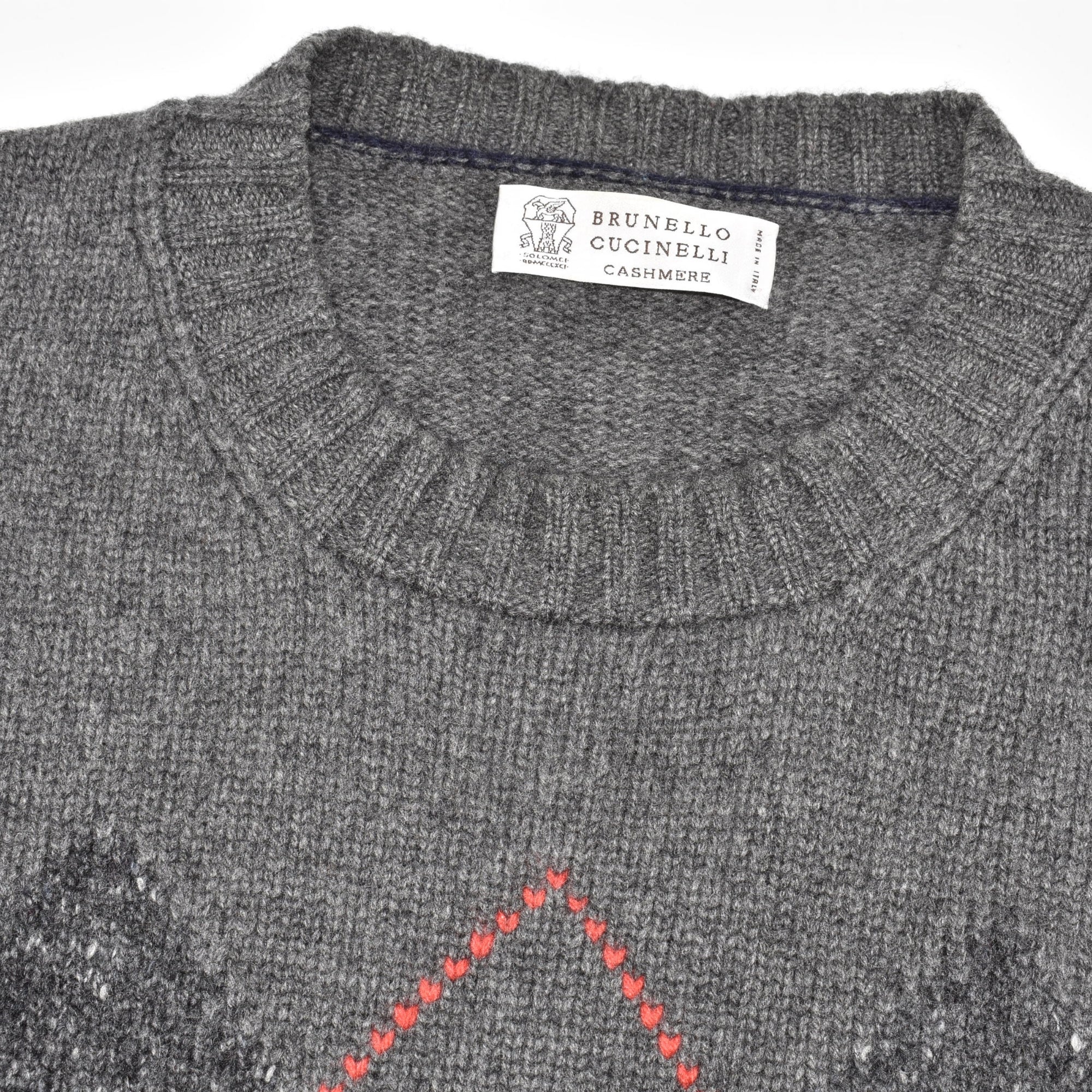 Grey Sweater made of Wool/Cashmere/Silk (EU 50)