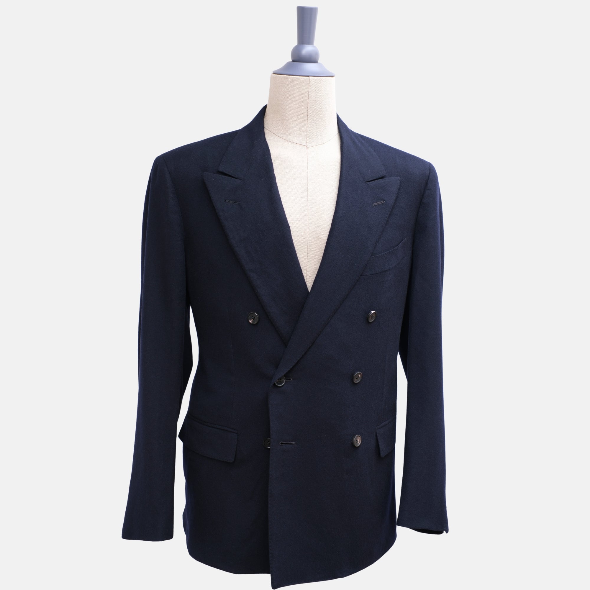 Navy Double Breasted Blazer made of Cashmere (EU 52)