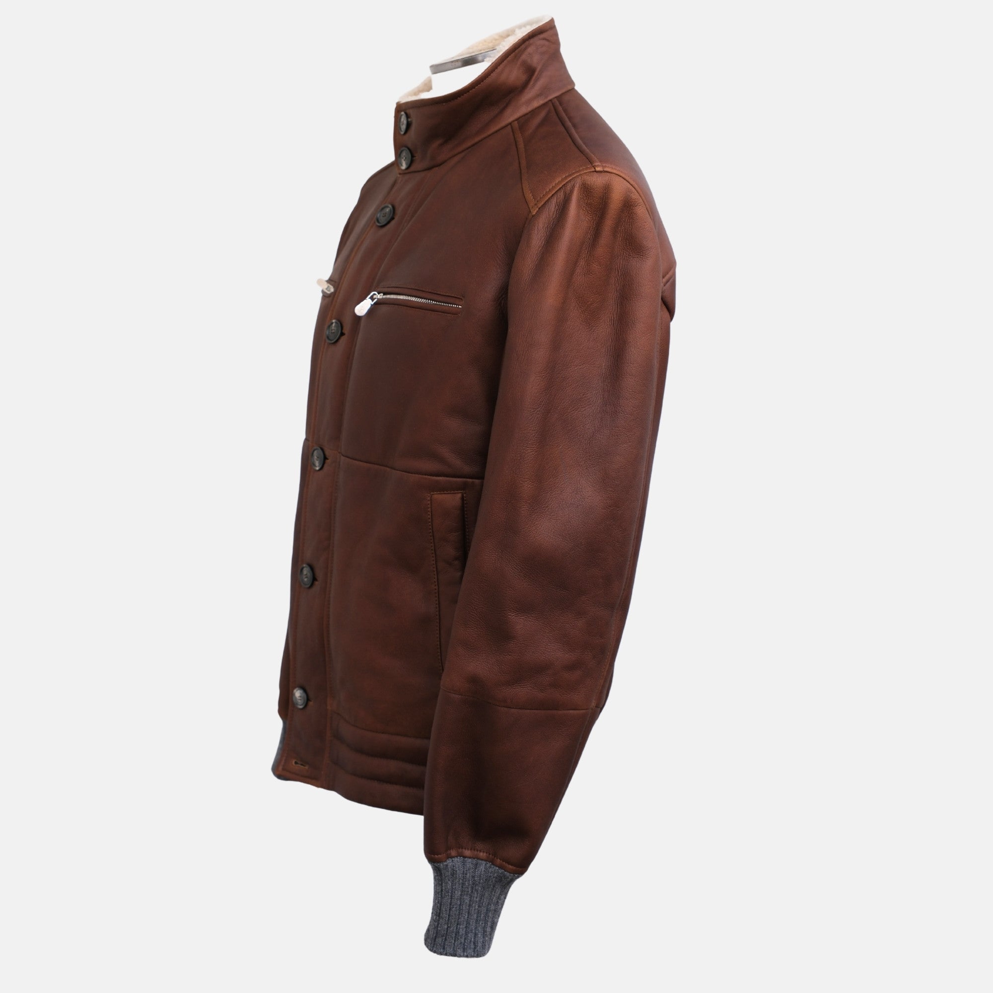 Brown Shearling Jacket (M)