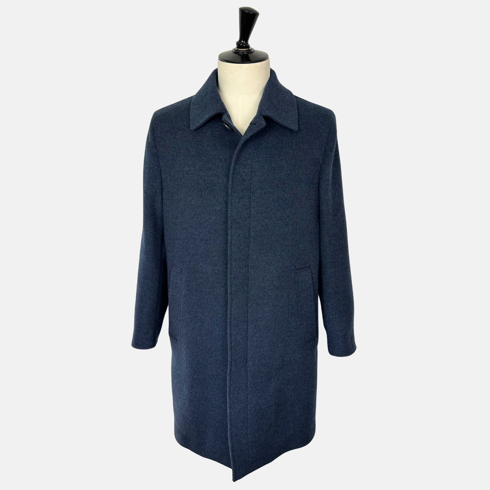 Blue Coat made of Cashmere/Leather Details (EU 48)