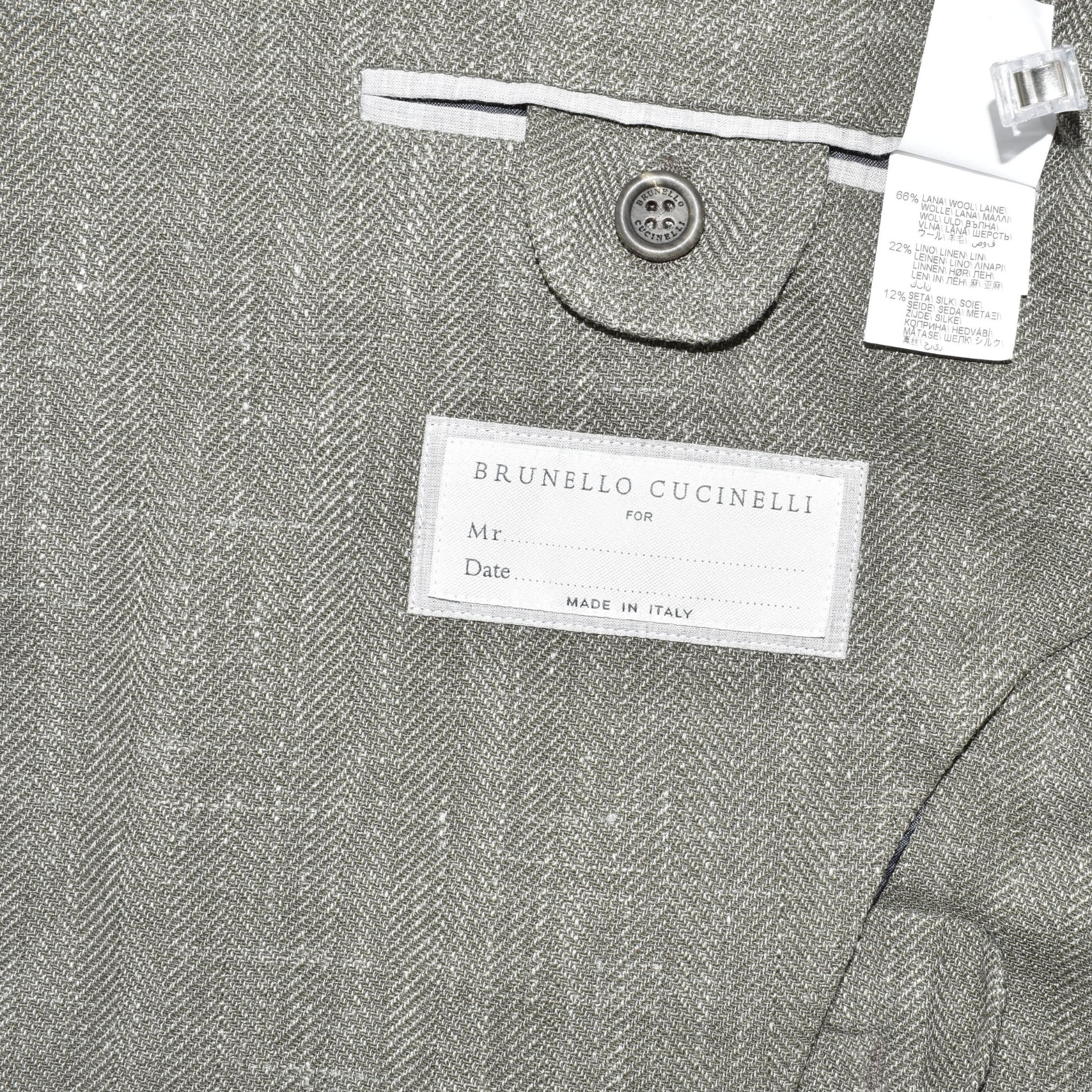 Green Blazer Wool/Linen/Silk (EU 50)
