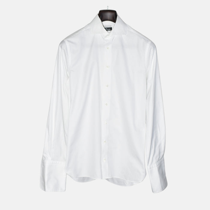 White Cufflinks Shirt made of Cotton (EU 39)