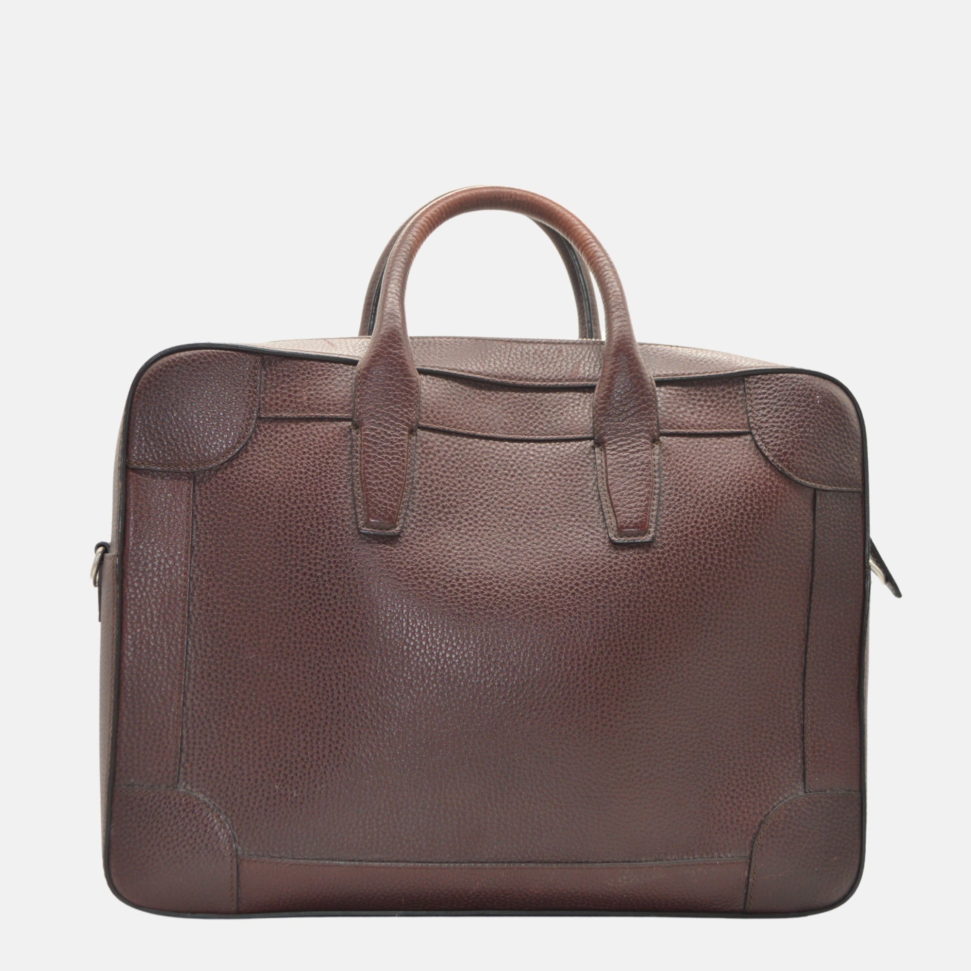 Burgundy Brief Case made of Leather