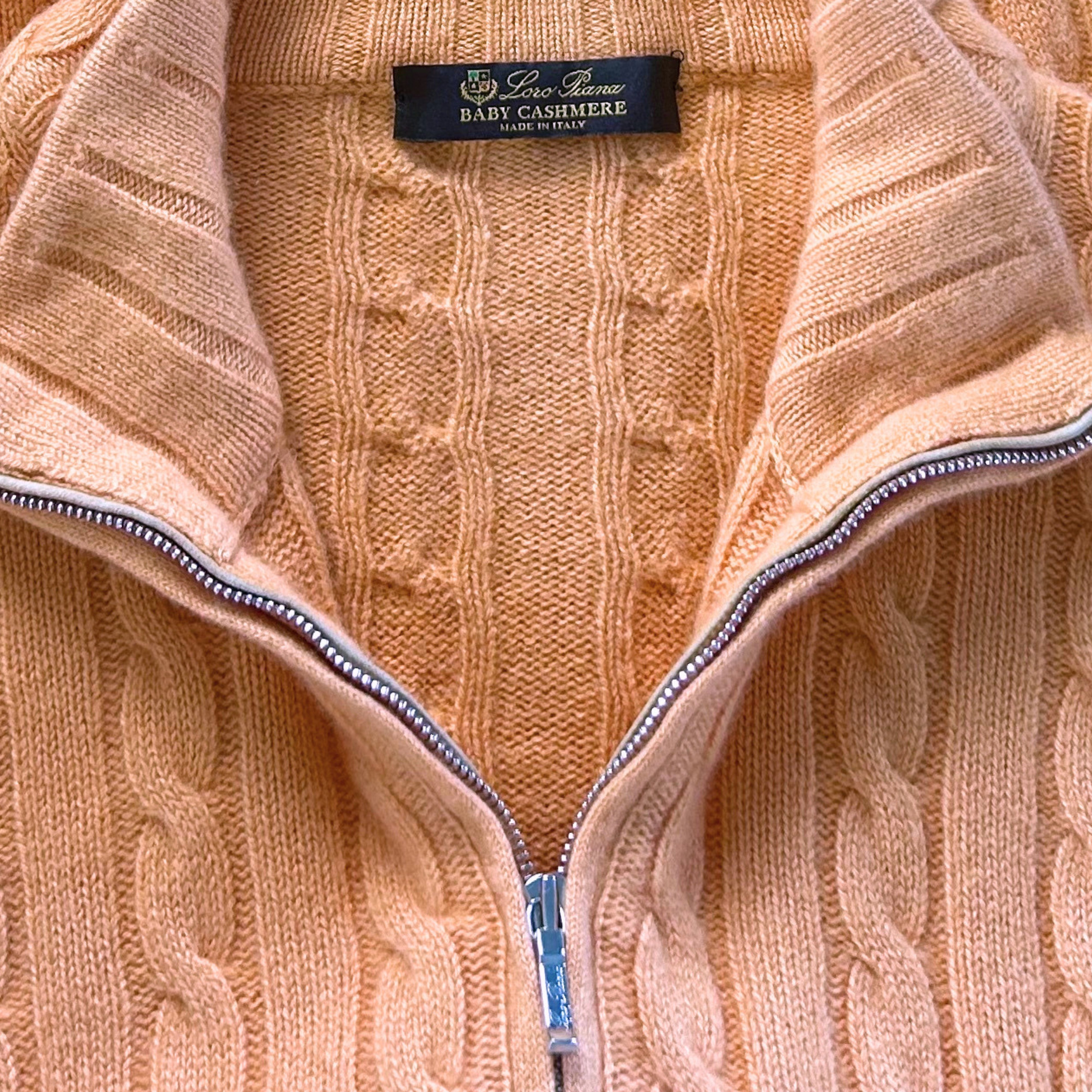 Orange Sweater made of Baby Cashmere (EU 52)