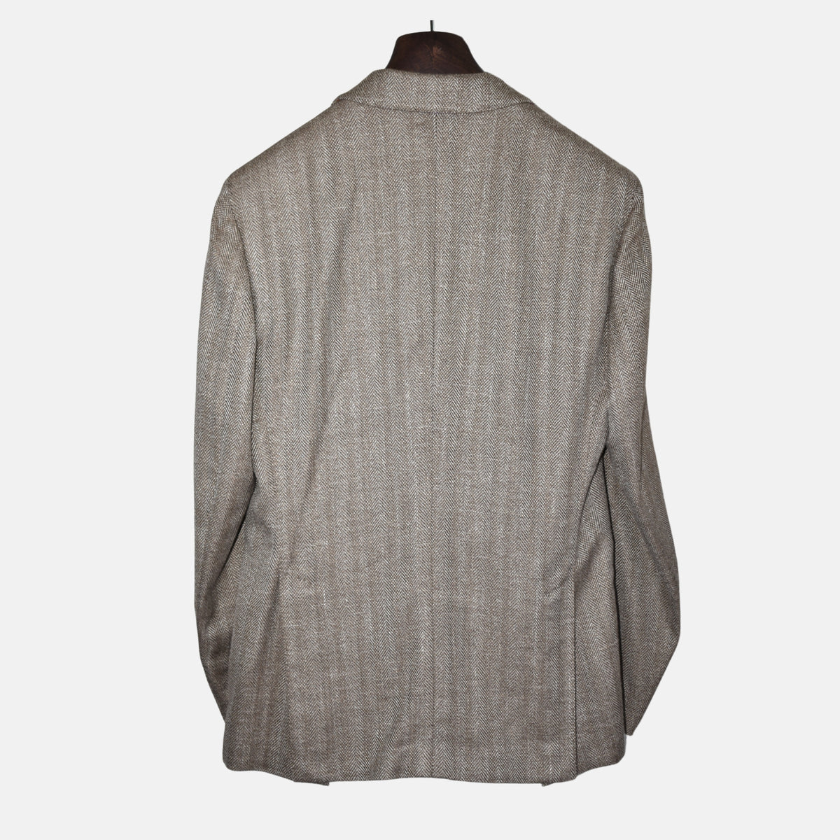 Beige Herringbone Blazer made of Wool/Silk (EU 50)
