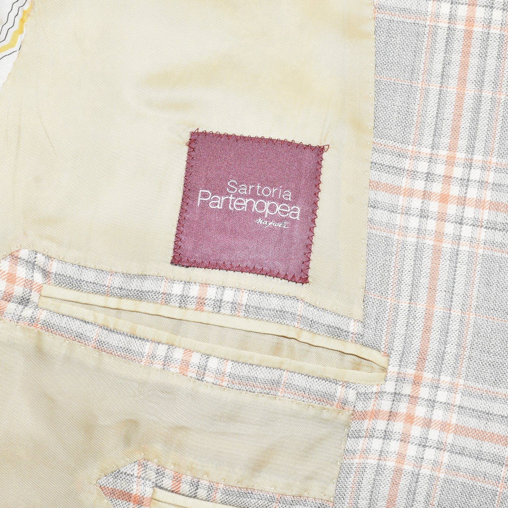 Grey/Orange Cashmere Blazer (EU 56)