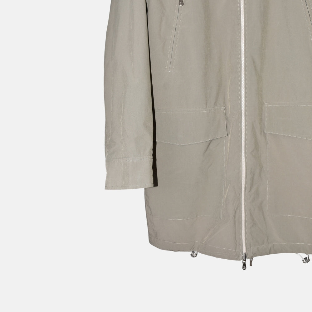 Beige/Olive Reversible Rain Coat (EU 48)