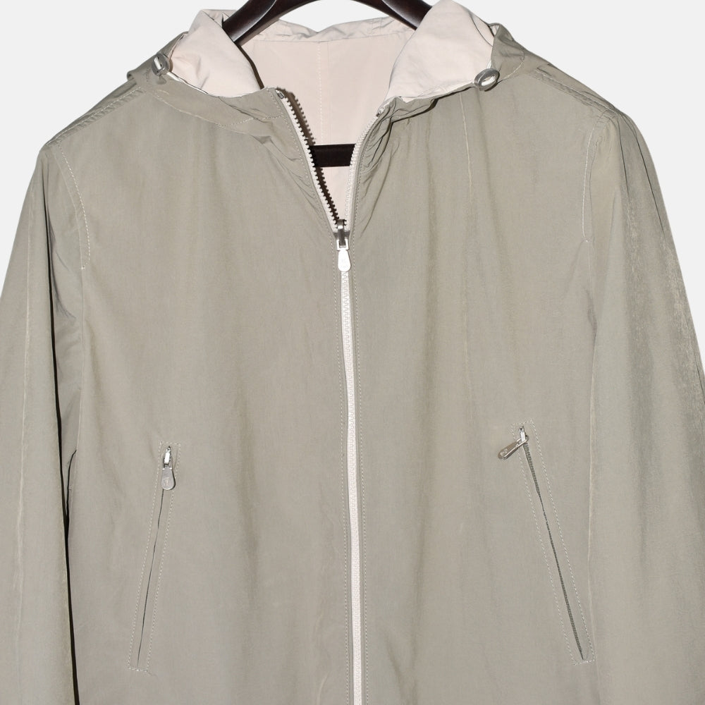 Beige/Olive Reversible Rain Coat (EU 48)