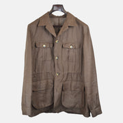 Brown Jacket made of Linen (58)
