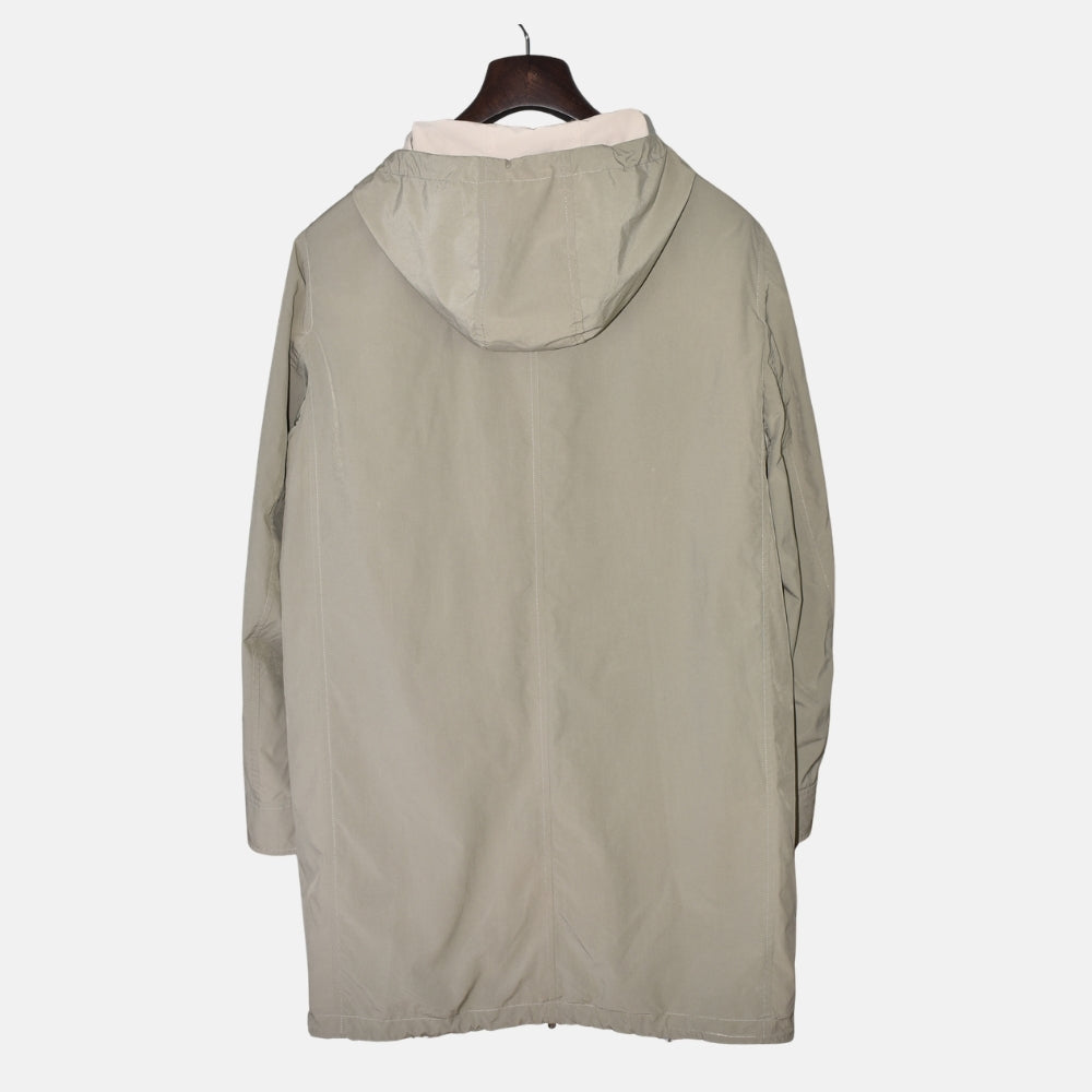 Beige/Olive Reversible Rain Coat (EU 48)
