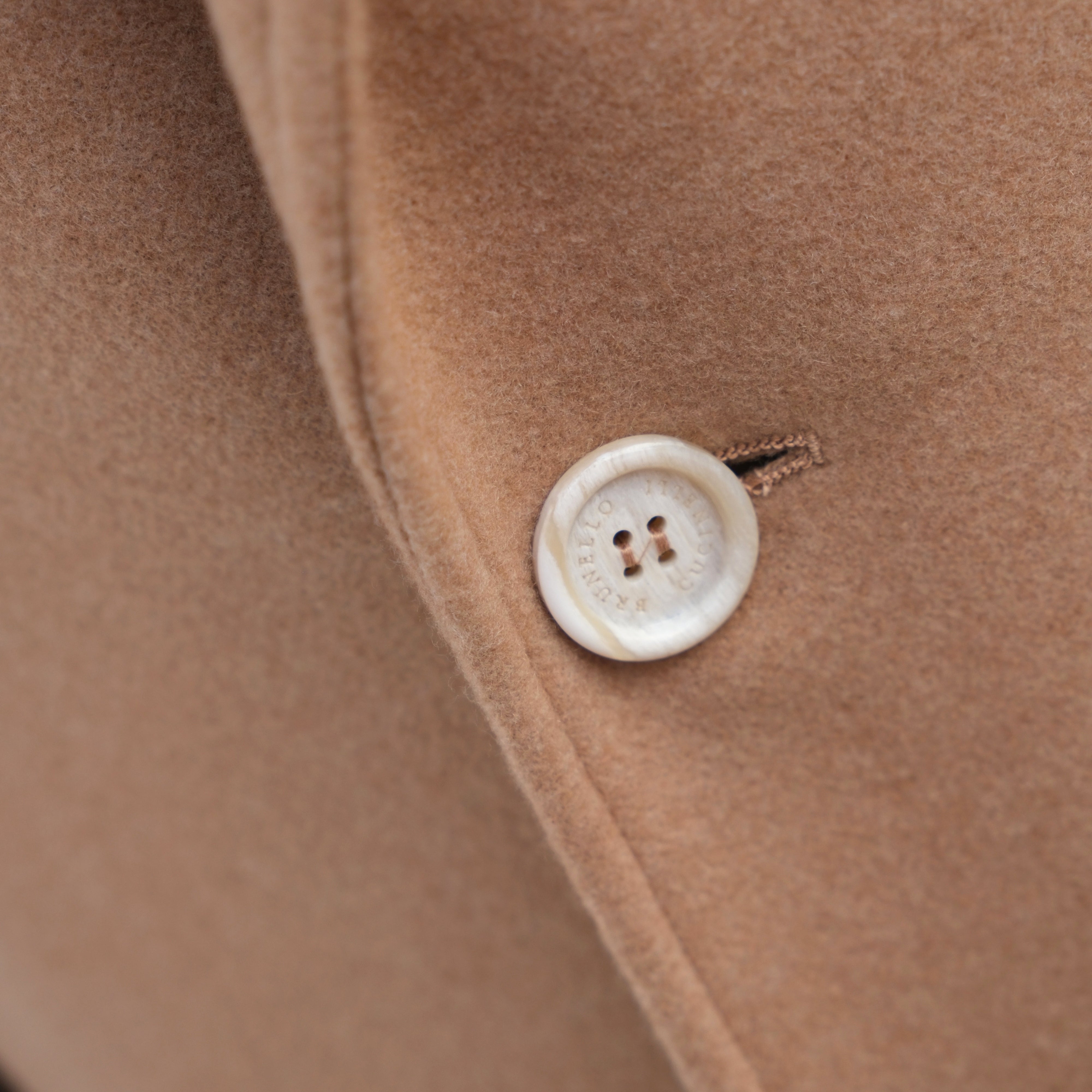 Beige/Vicuna Coat made of Cashmere (EU 46)