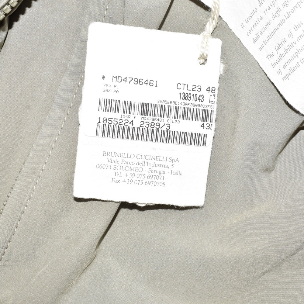 Beige/Olive Reversible Rain Coat (EU 48)