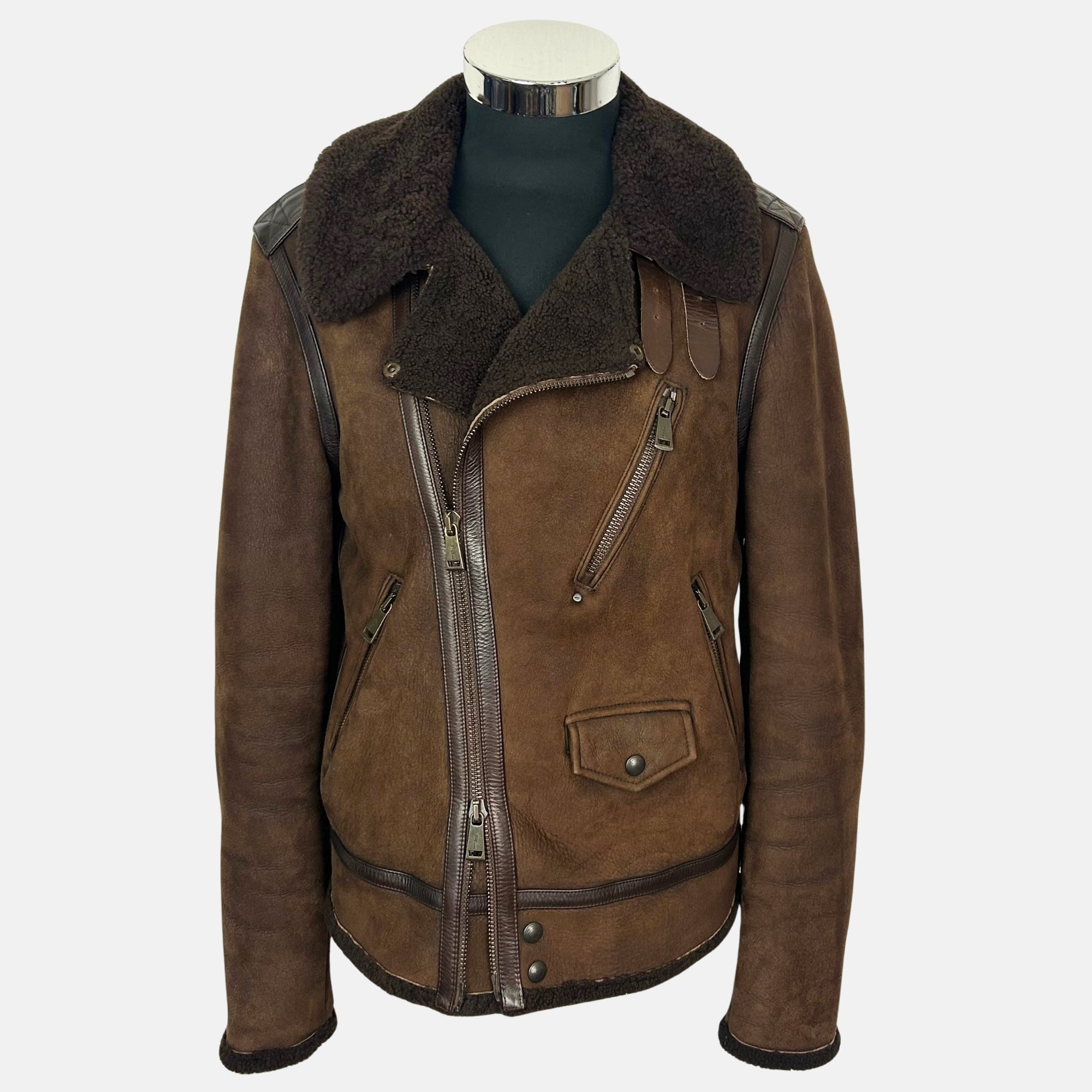 Brown Jacket made of Shearling (M)