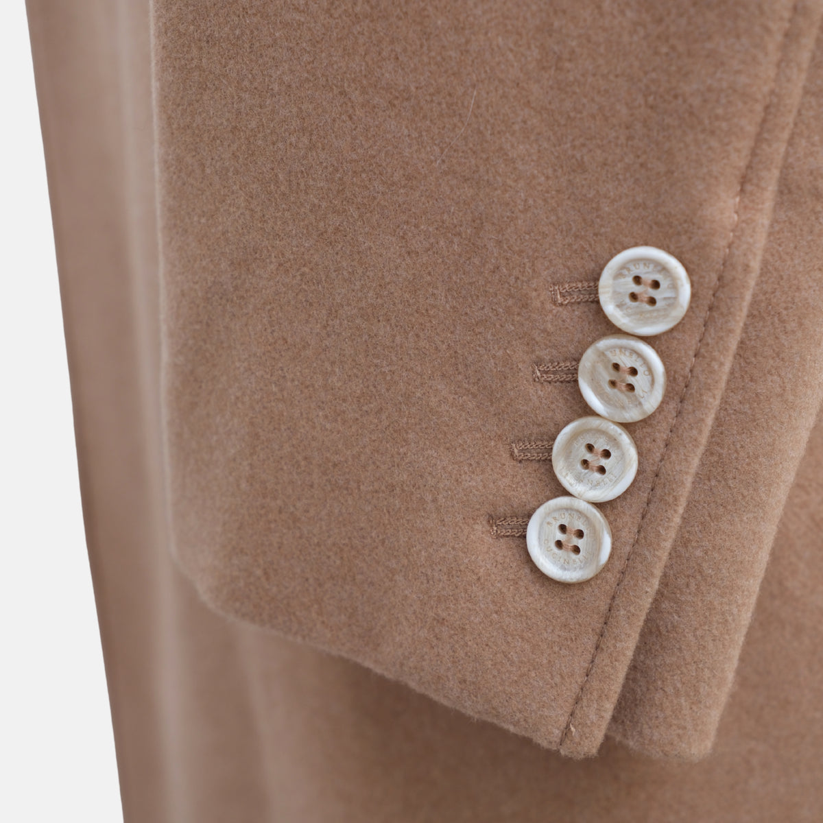 Beige/Vicuna Tone Coat made of Cashmere (EU 46)