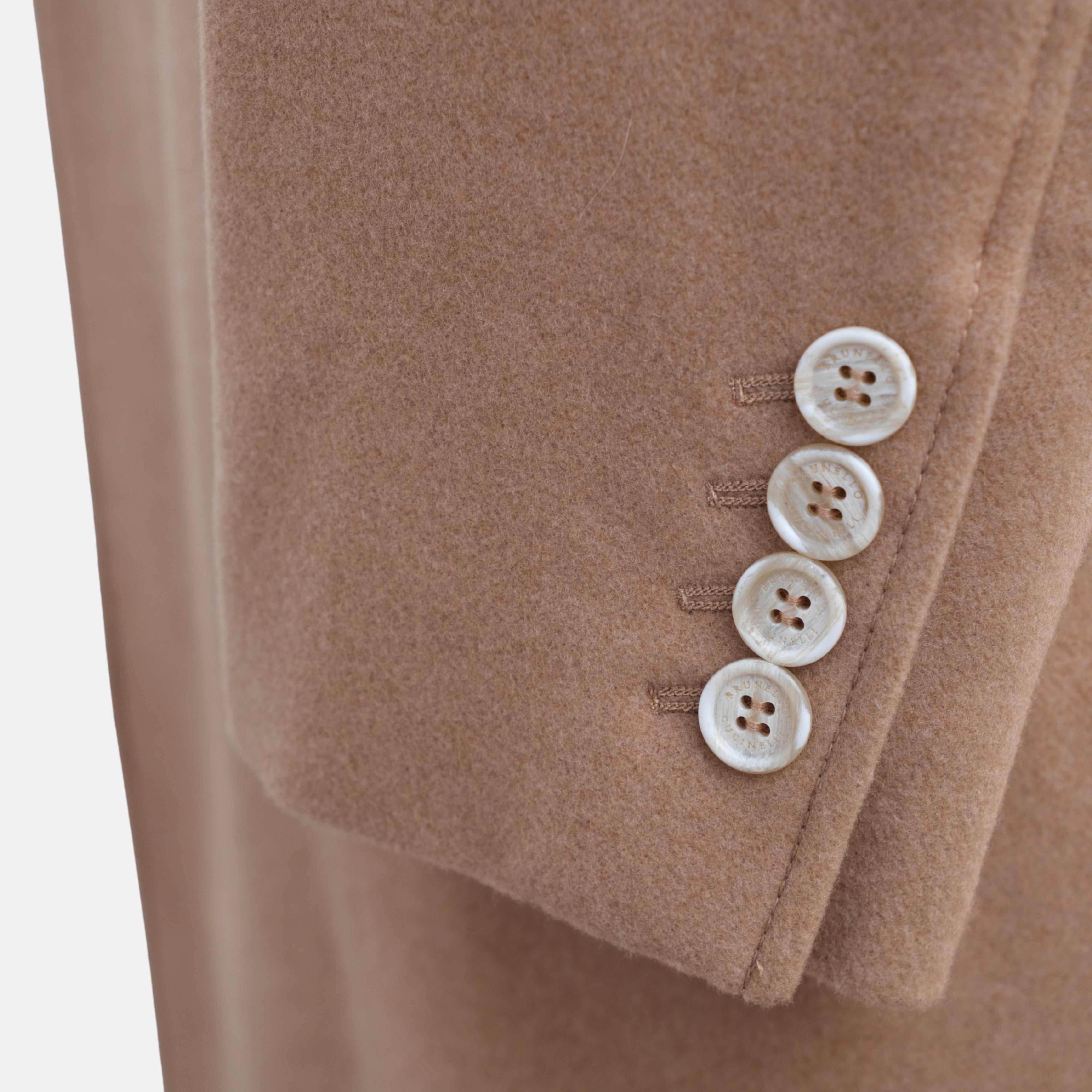 Beige/Vicuna Coat made of Cashmere (EU 46)