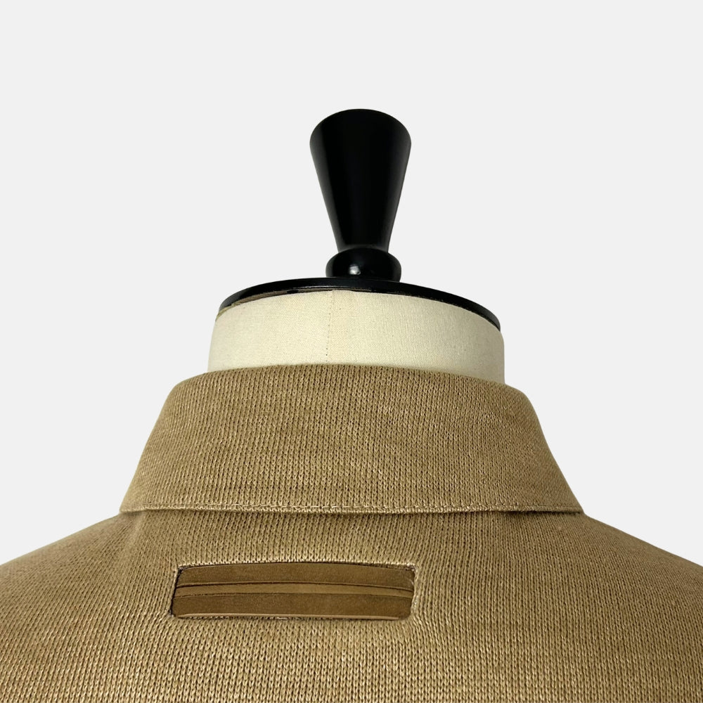 Beige-Camel Overshirt made if Linen (EU 48)