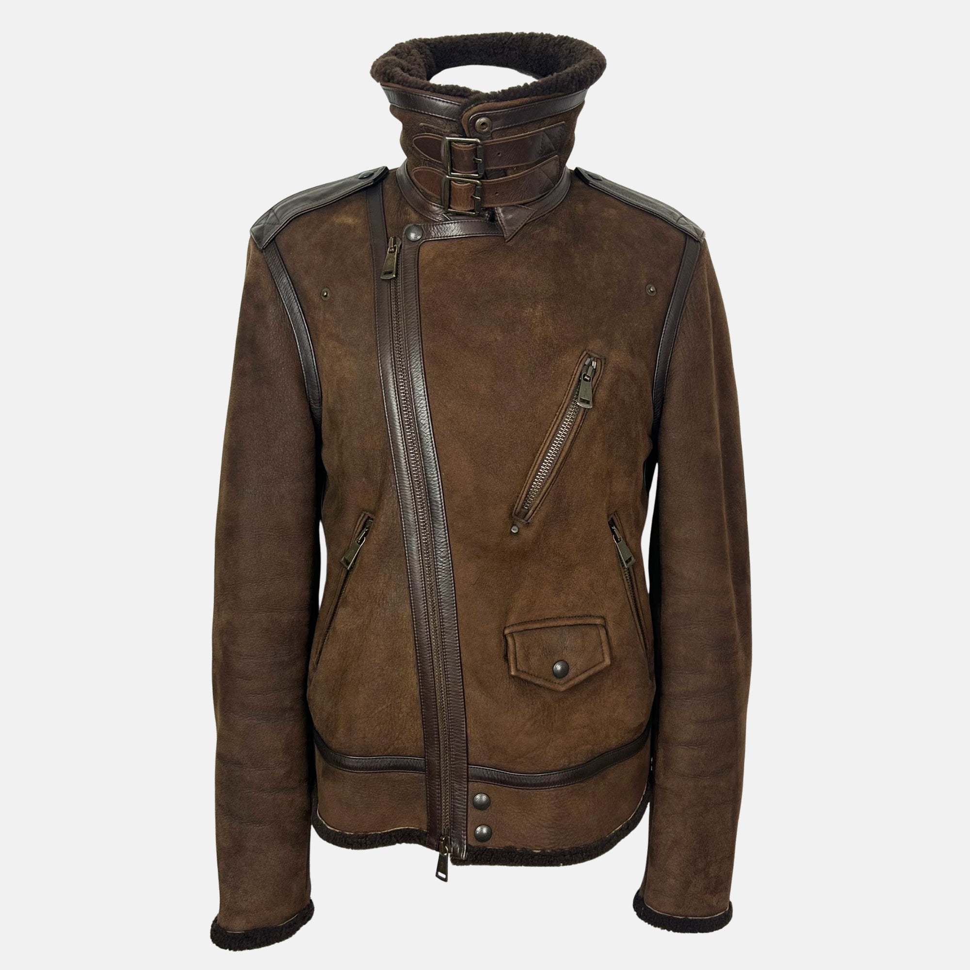 Brown Jacket made of Shearling (M)