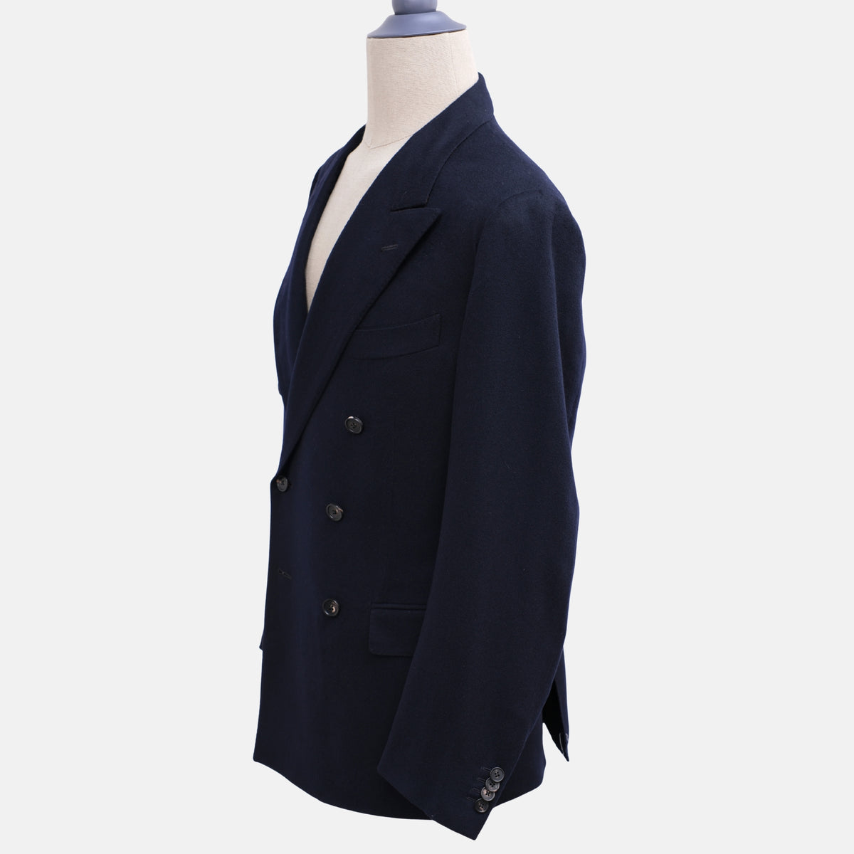 Navy Double Breasted Blazer made of Baby Cashmere (EU 52)