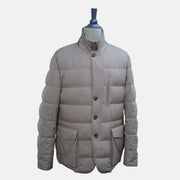 Taupe Down Jacket made of Nylon (XL)