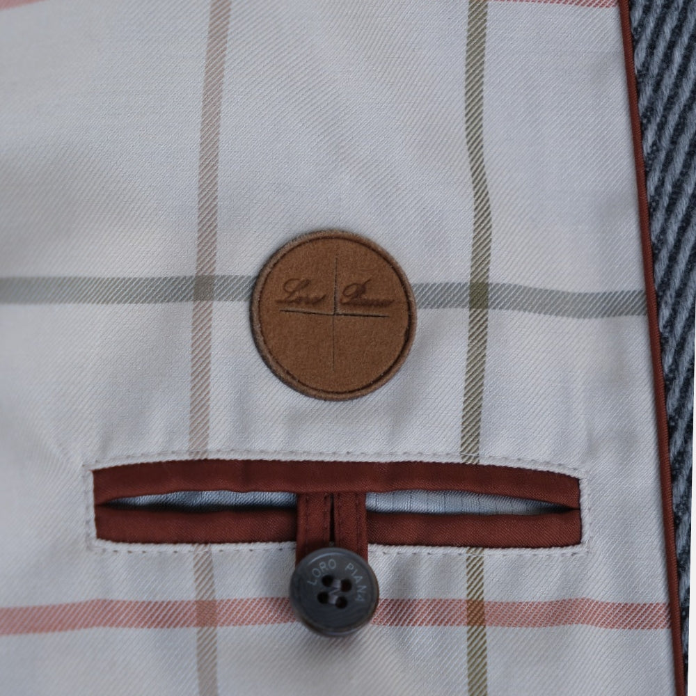 Grey Cashmere Coat "Martingala" (M)