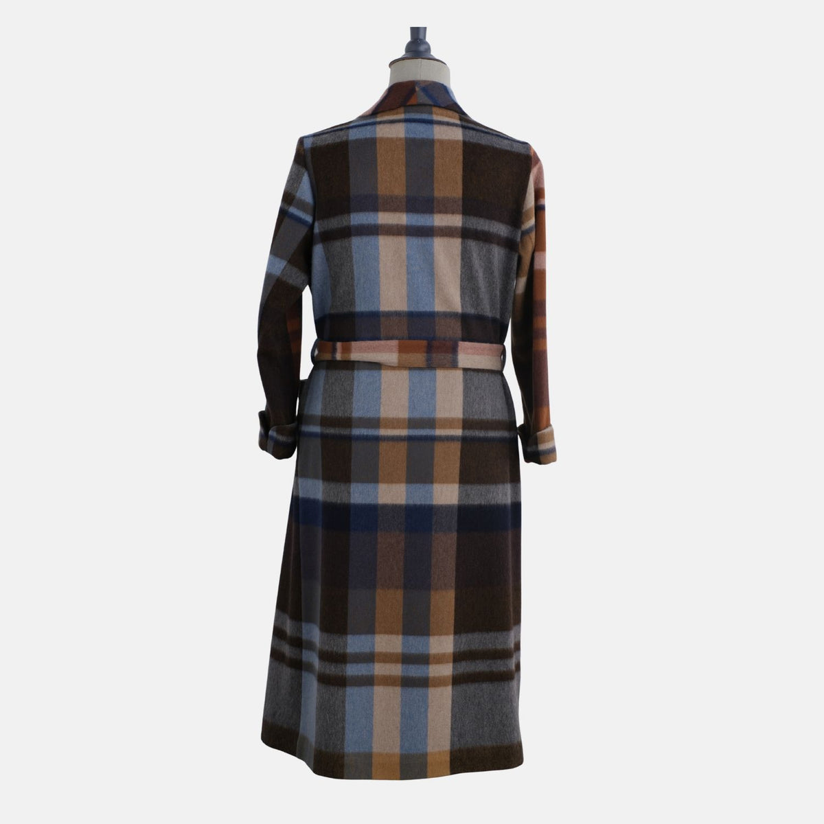Loro Piana Multicoloured Checkered Coat made of Cashmere (S/L) – pre-owned | Sanpetuna