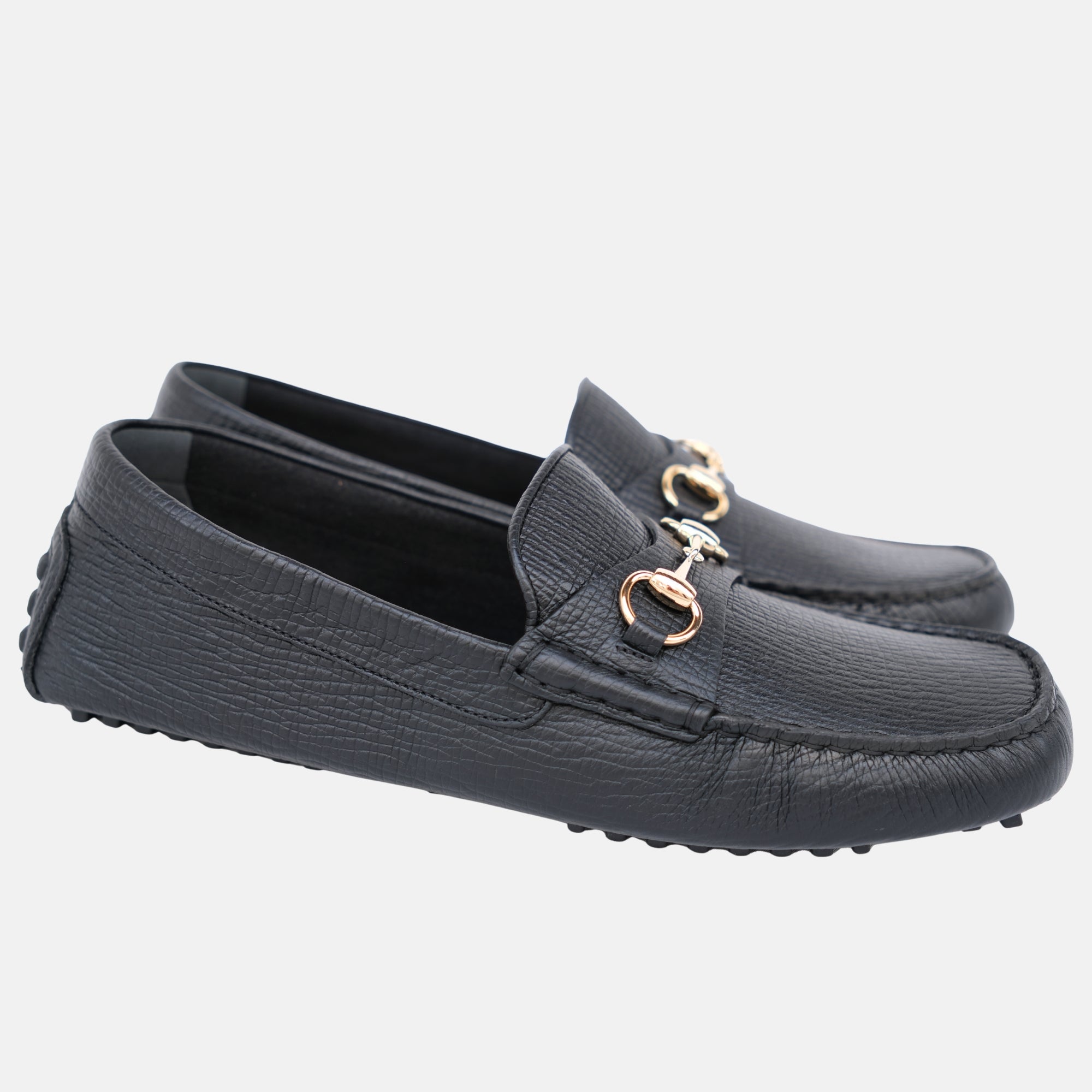 Black Loafers made of Leather (EU 44.5)