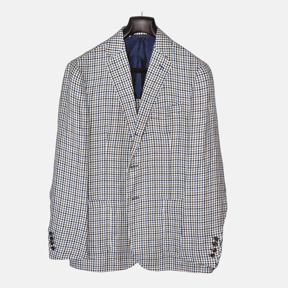 Multicolored Blazer made of Cotton/Linen (EU 50)